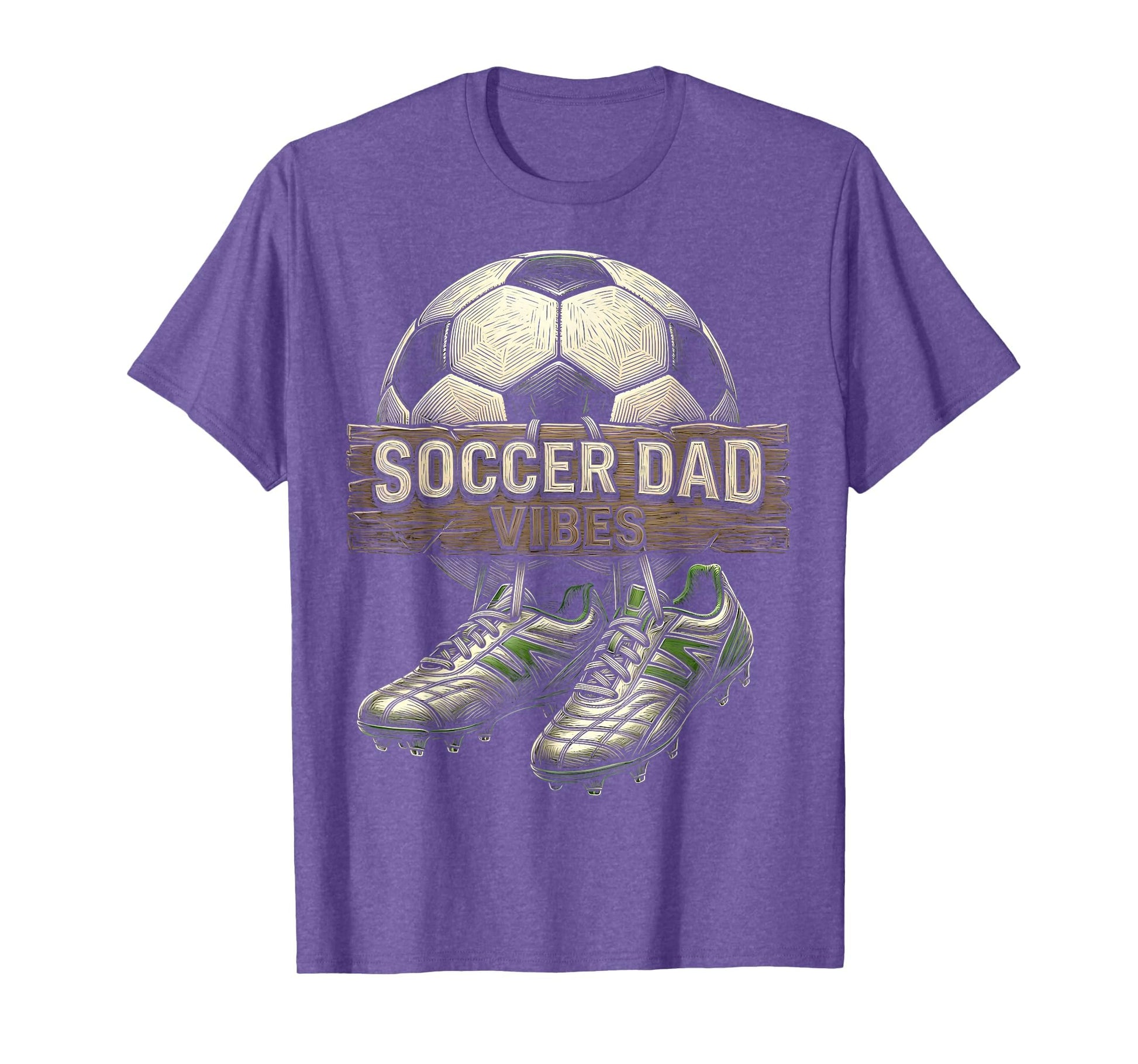 Soccer Dad Vibes Proud Sports Father T-Shirt - Custom Art Print for Adults - T-Shirt, Sweatshirt, Hoodie