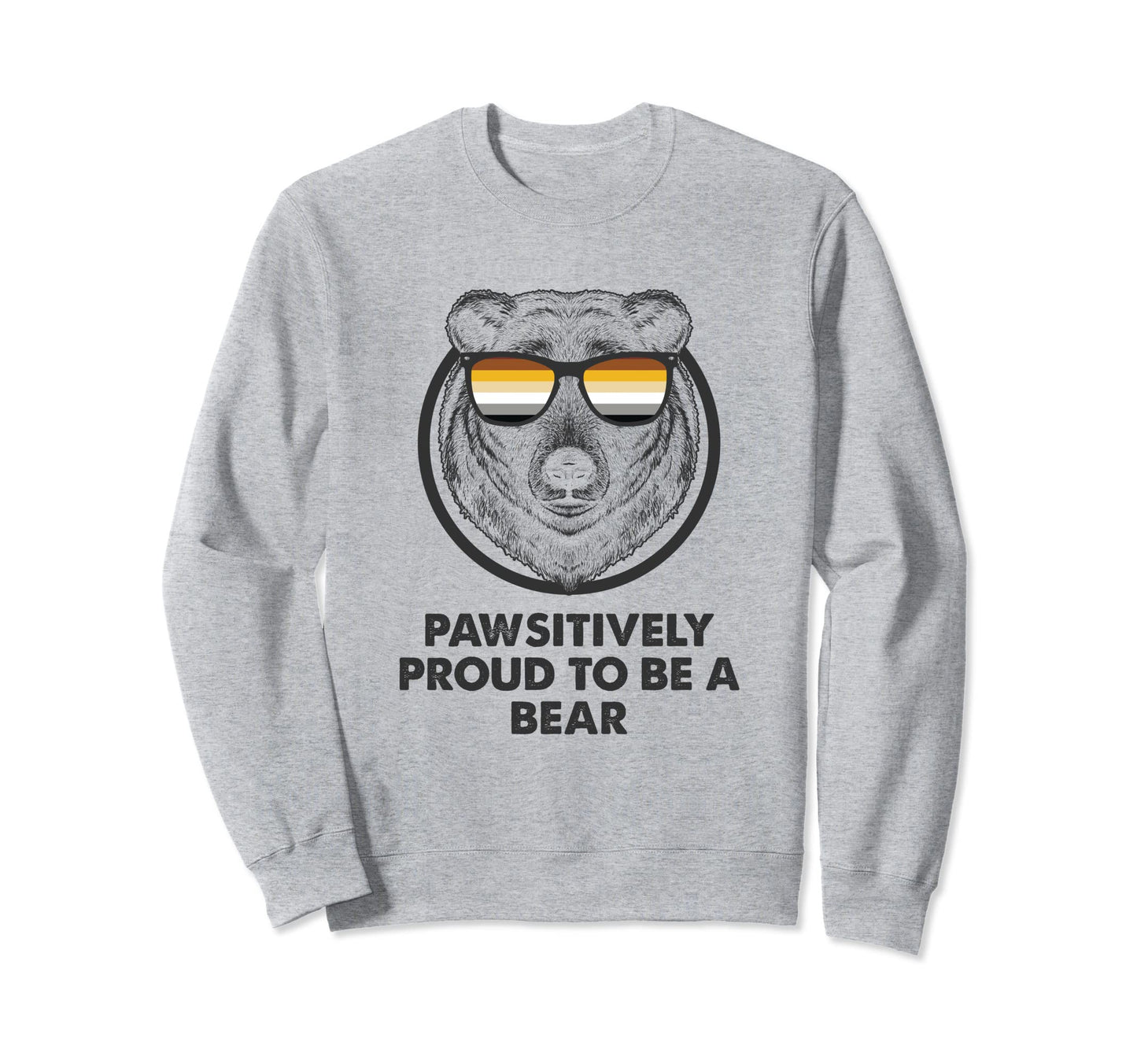 Lgbtq Papa Mens Bear Gay Pride Month Sweatshirt - Custom Art Print Unisex - T-Shirt, Sweatshirt, Hoodie