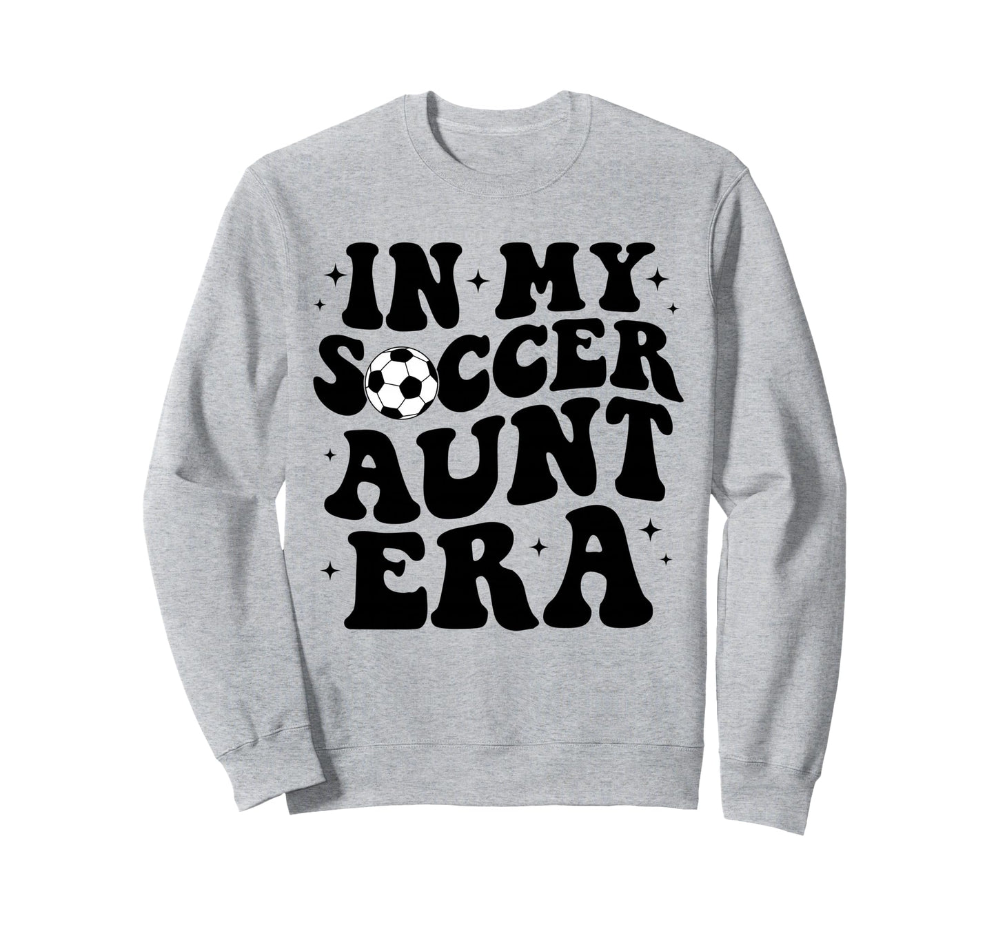 My Soccer Aunt Era Groovy Soccer Sweatshirt - Unique Graphic Men Women - T-Shirt, Sweatshirt, Hoodie