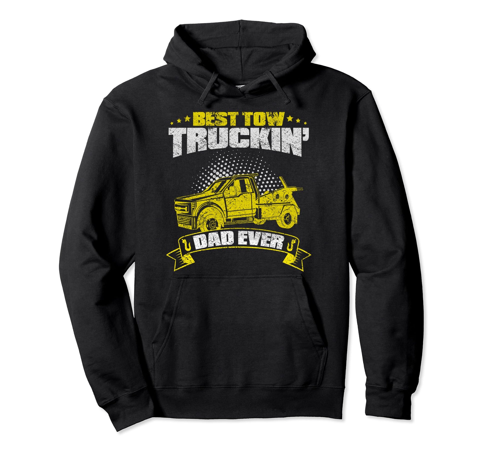Tow Truck Driver Daddy Father Dad Thin Hoodie - Graphic Print Unisex - T-Shirt, Sweatshirt, Hoodie