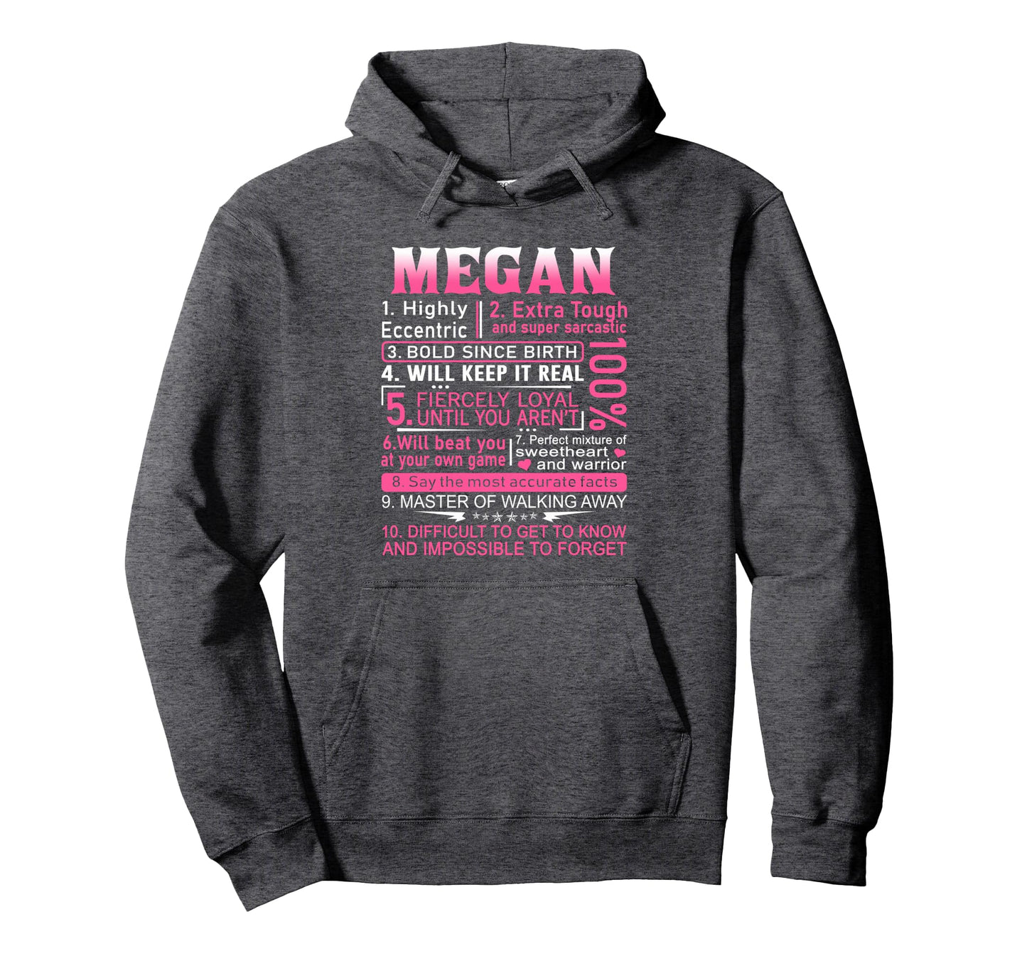Megan Name Personalized Megan First Name Hoodie - Streetwear Style Unisex - T-Shirt, Sweatshirt, Hoodie