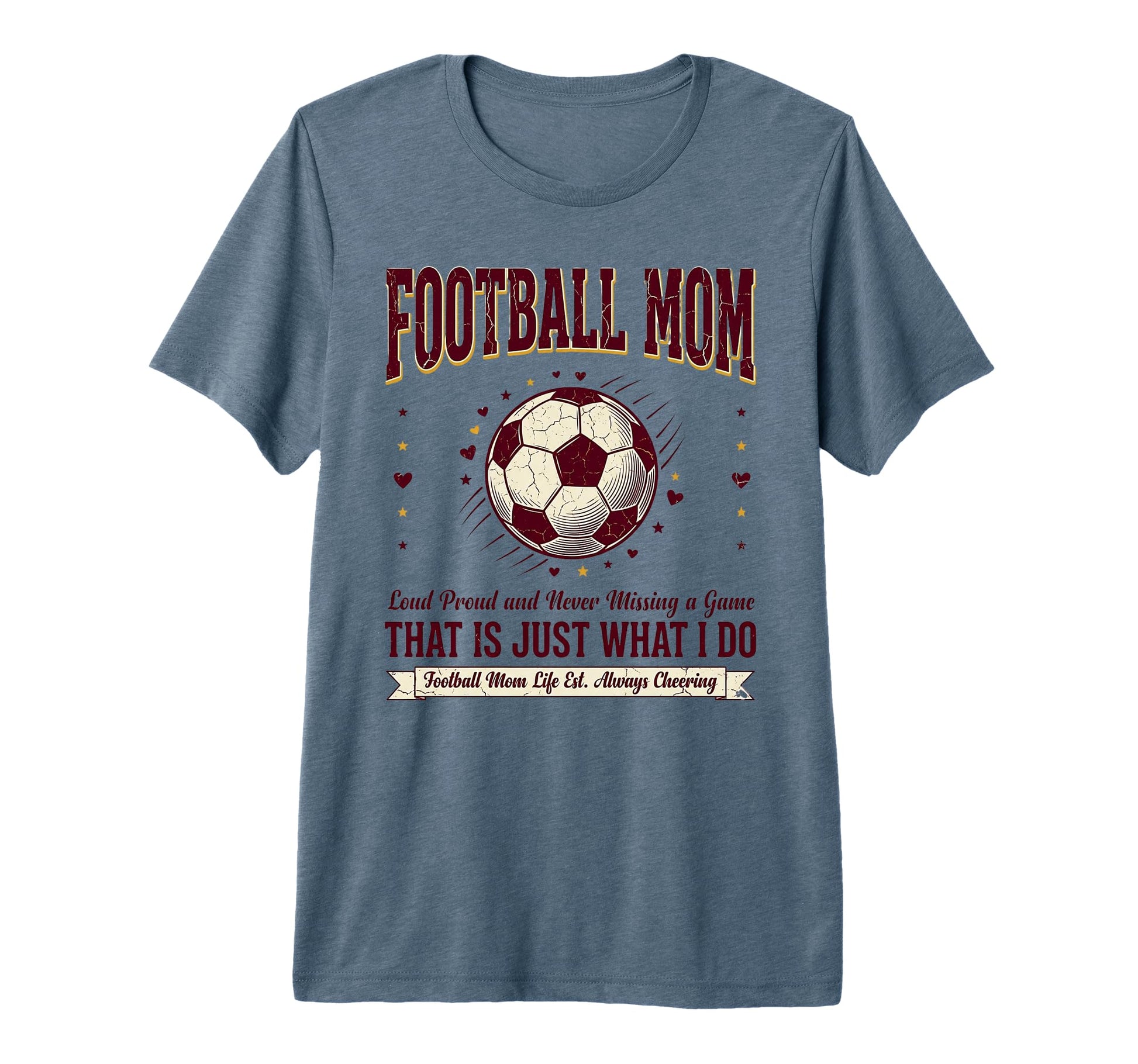 Football Mom Gift Funny Soccer Mom T-Shirt - Unique Graphic for Adults - T-Shirt, Sweatshirt, Hoodie