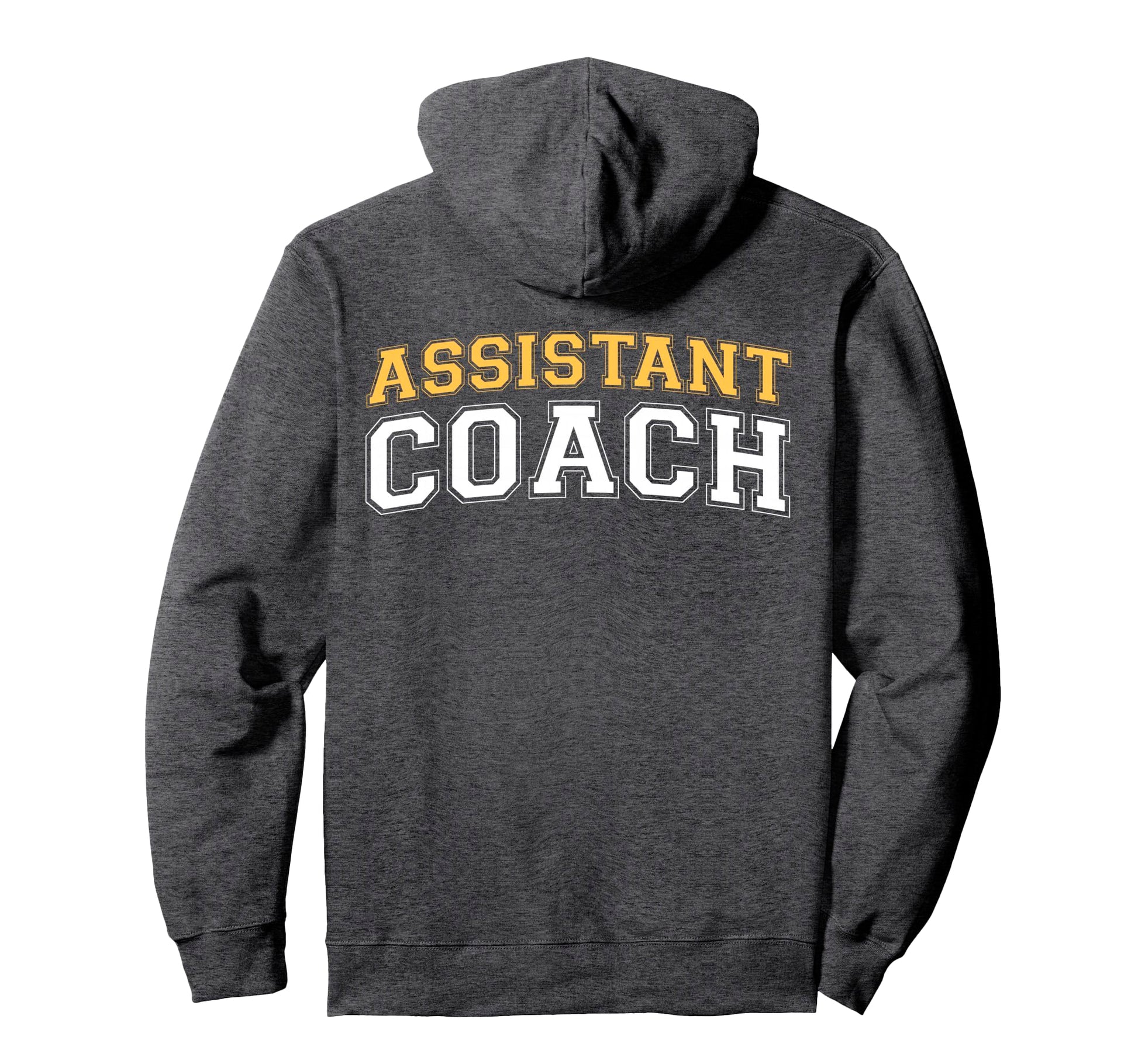 Assistant Coach Sports Trainer Back Hoodie - Aesthetic Graphic Men Women - T-Shirt, Sweatshirt, Hoodie