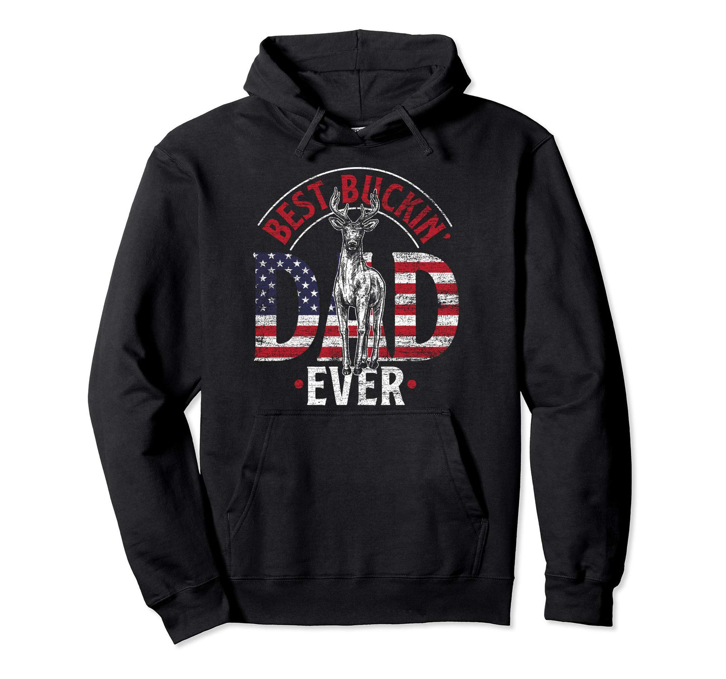 Usa Flag Fathers Day Gift Hunter Dad Hoodie - Trendy Graphic for Adults - T-Shirt, Sweatshirt, Hoodie