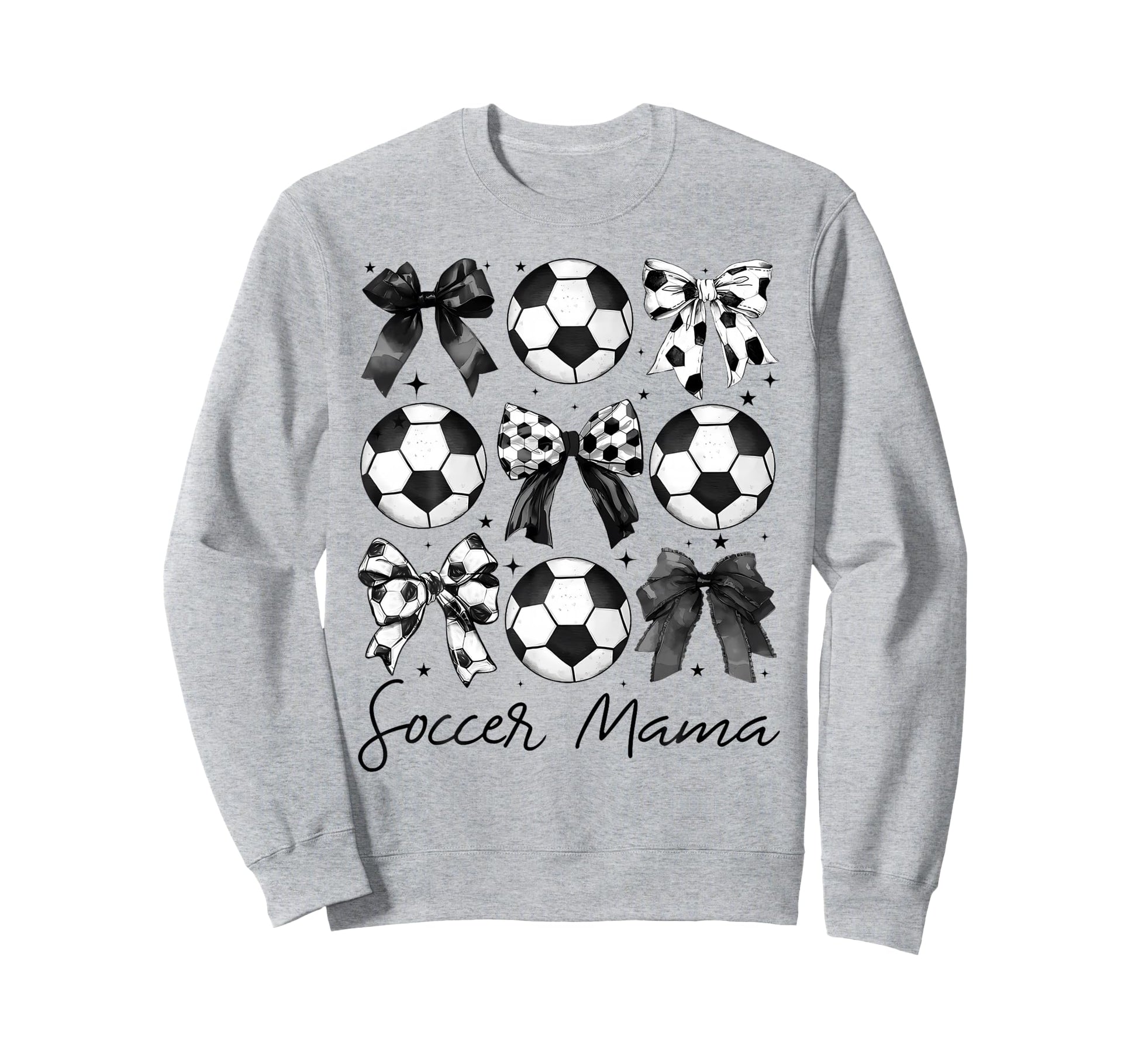 Soccer Mama Coquette Bow Soccer Mom Sweatshirt - Minimalist Print Unisex - T-Shirt, Sweatshirt, Hoodie