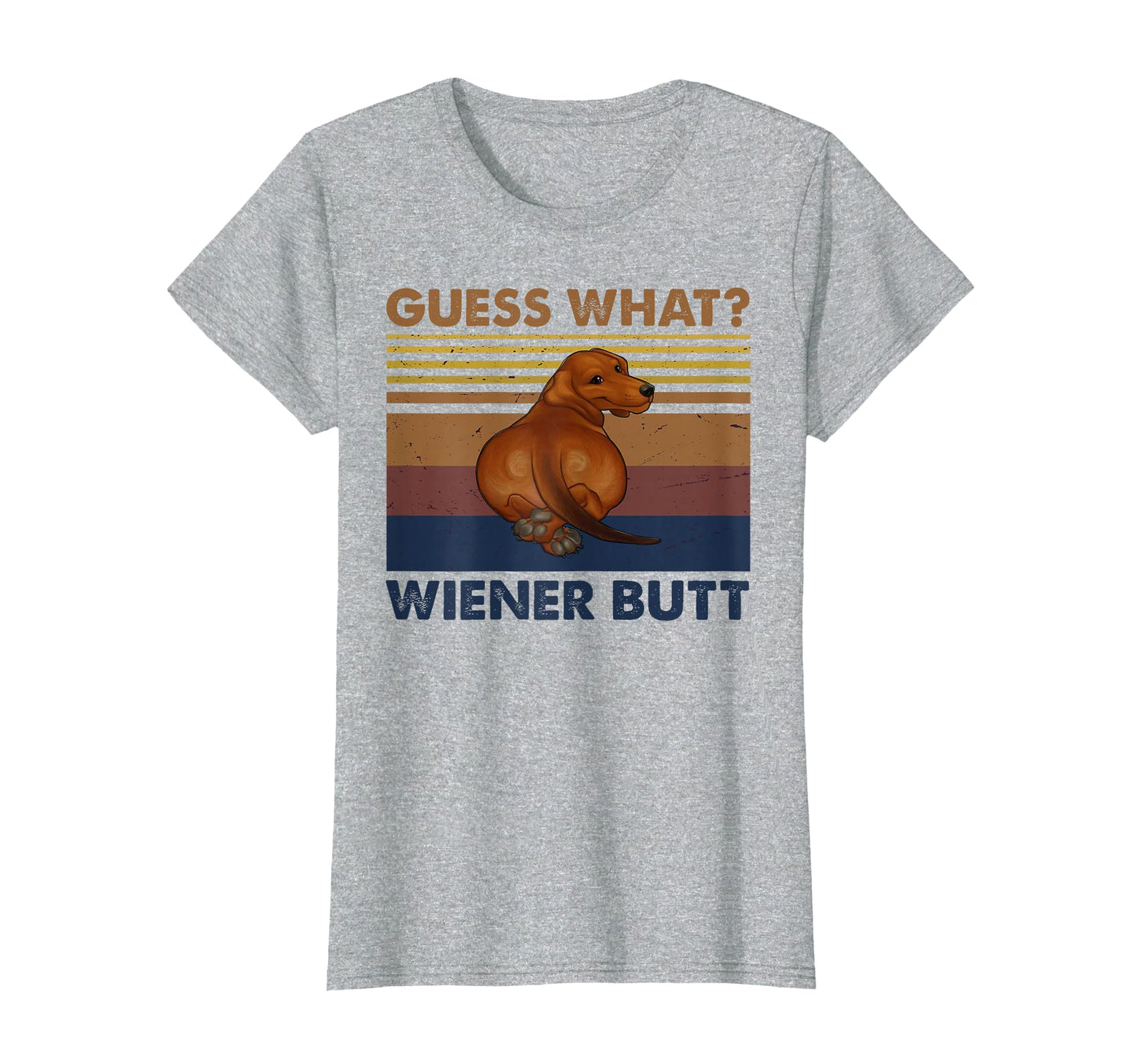 Wiener Butt Dog Guess What Wiener Butt T-Shirt - Minimalist Print Unisex - T-Shirt, Sweatshirt, Hoodie