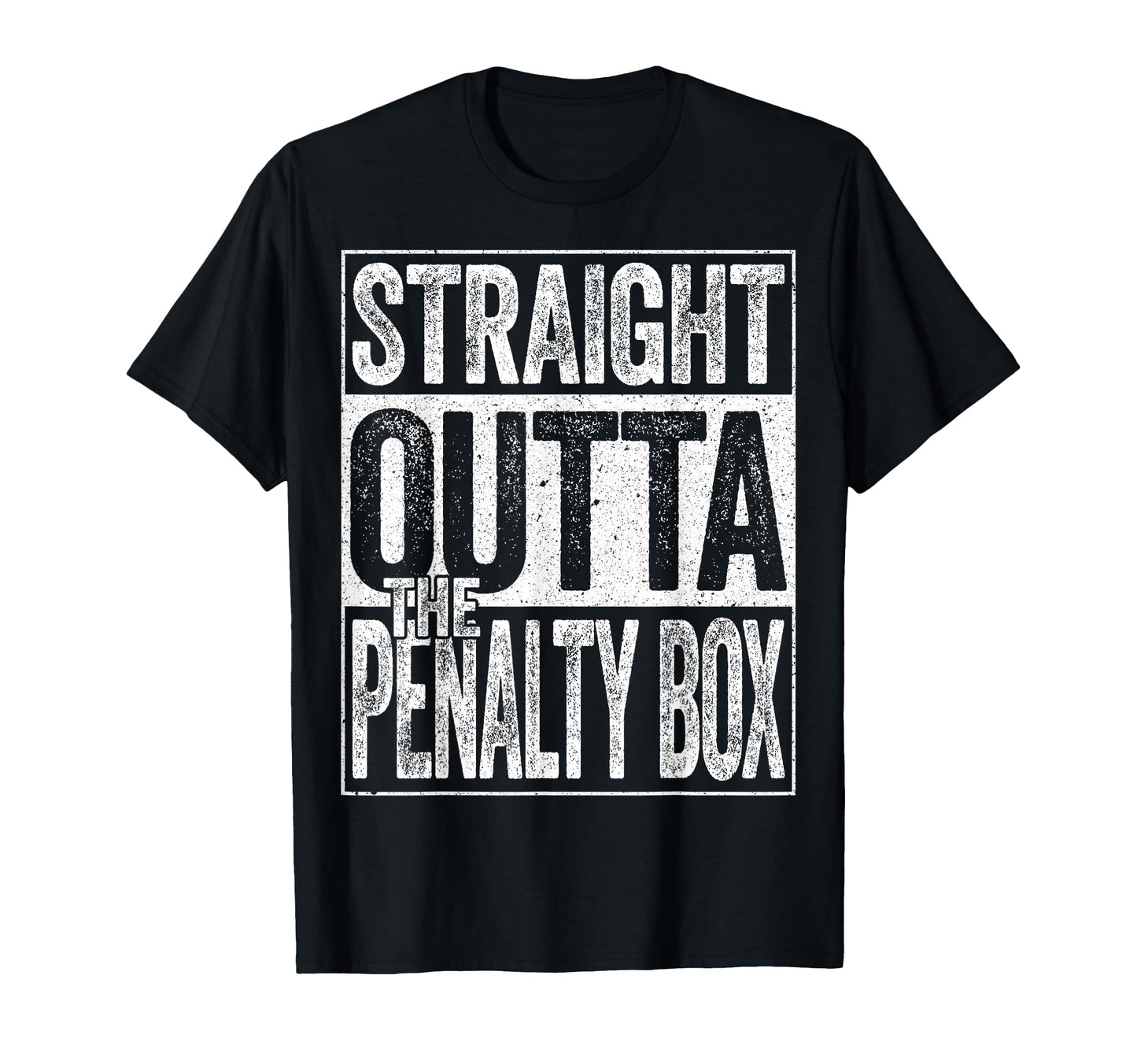 Straight Outta Penalty Box Funny Ice T-Shirt - Streetwear Style for Adults - T-Shirt, Sweatshirt, Hoodie