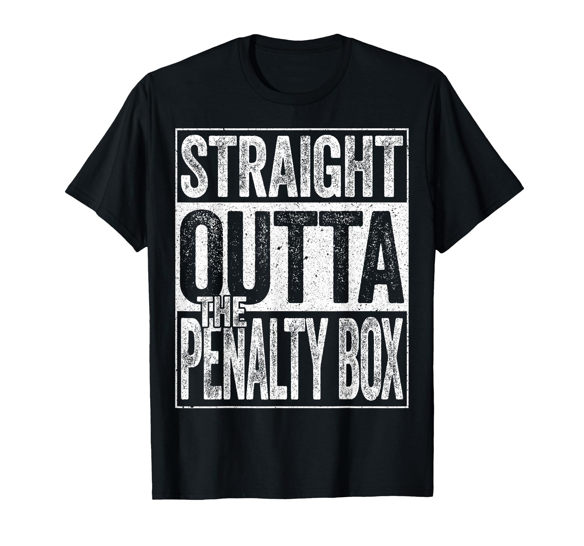 Straight Outta Penalty Box Funny Ice T-Shirt - Streetwear Style for Adults - T-Shirt, Sweatshirt, Hoodie
