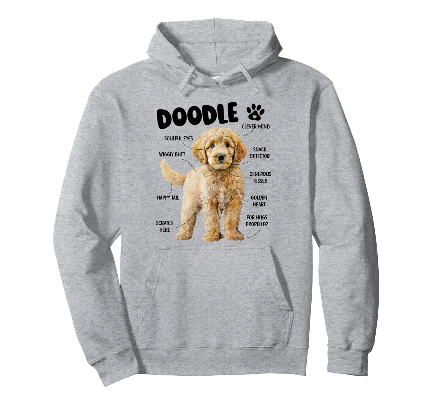 Doodle Dog Goldendoodle Lover Doodle Hoodie - Novelty Apparel for Adults - T-Shirt, Sweatshirt, Hoodie