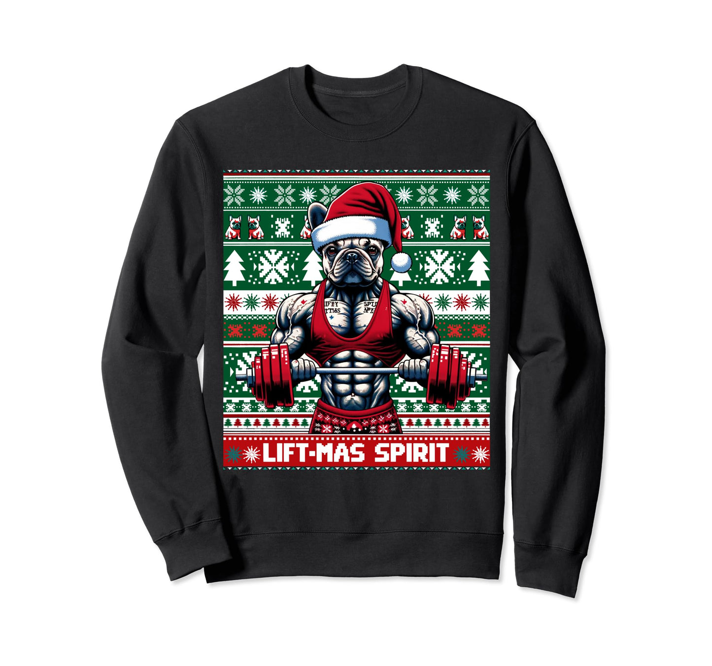 Ugly French Bulldog Lifting Lift Sweatshirt - Streetwear Style Men Women - T-Shirt, Sweatshirt, Hoodie