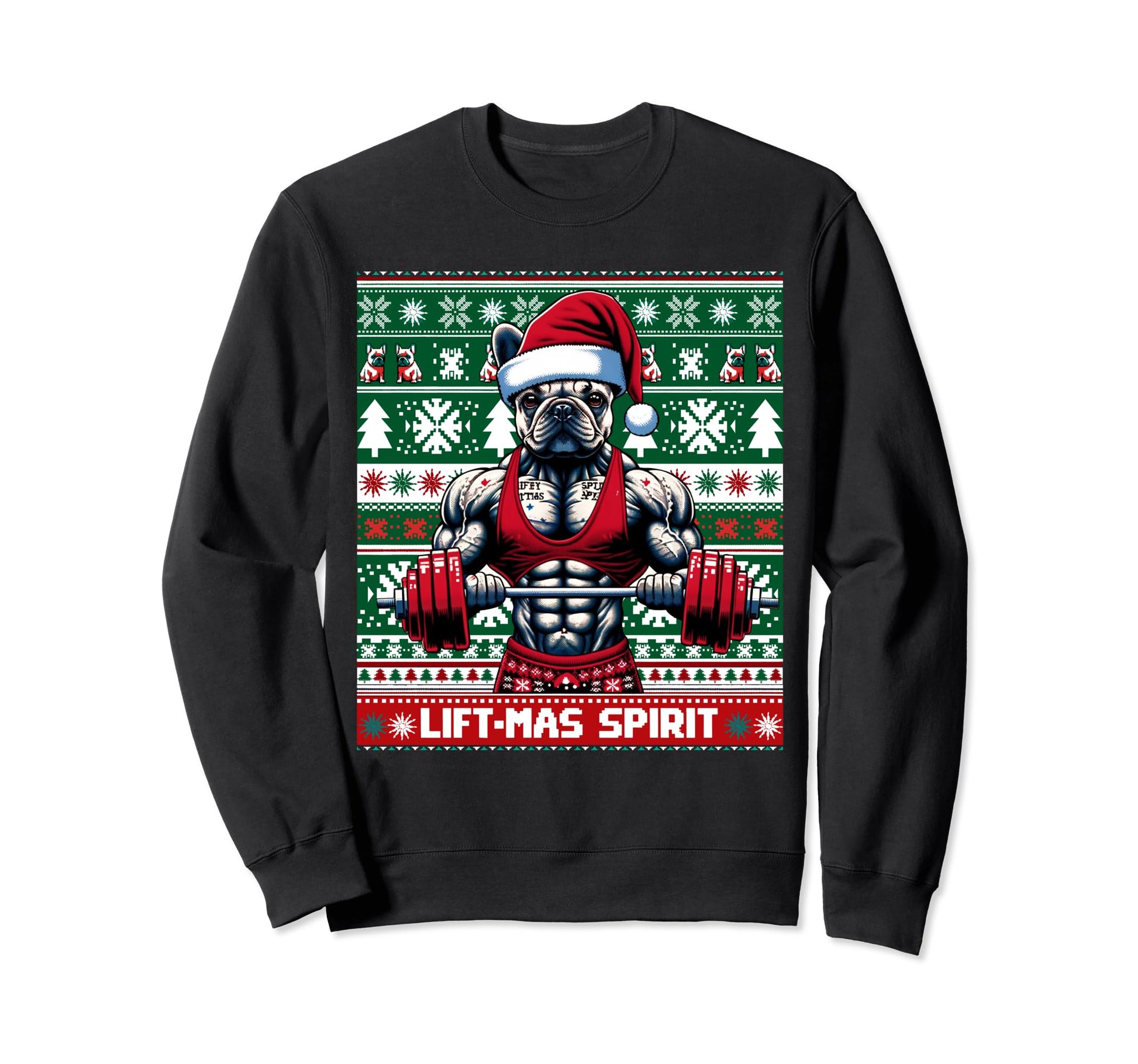 Ugly French Bulldog Lifting Lift Sweatshirt - Streetwear Style Men Women - T-Shirt, Sweatshirt, Hoodie