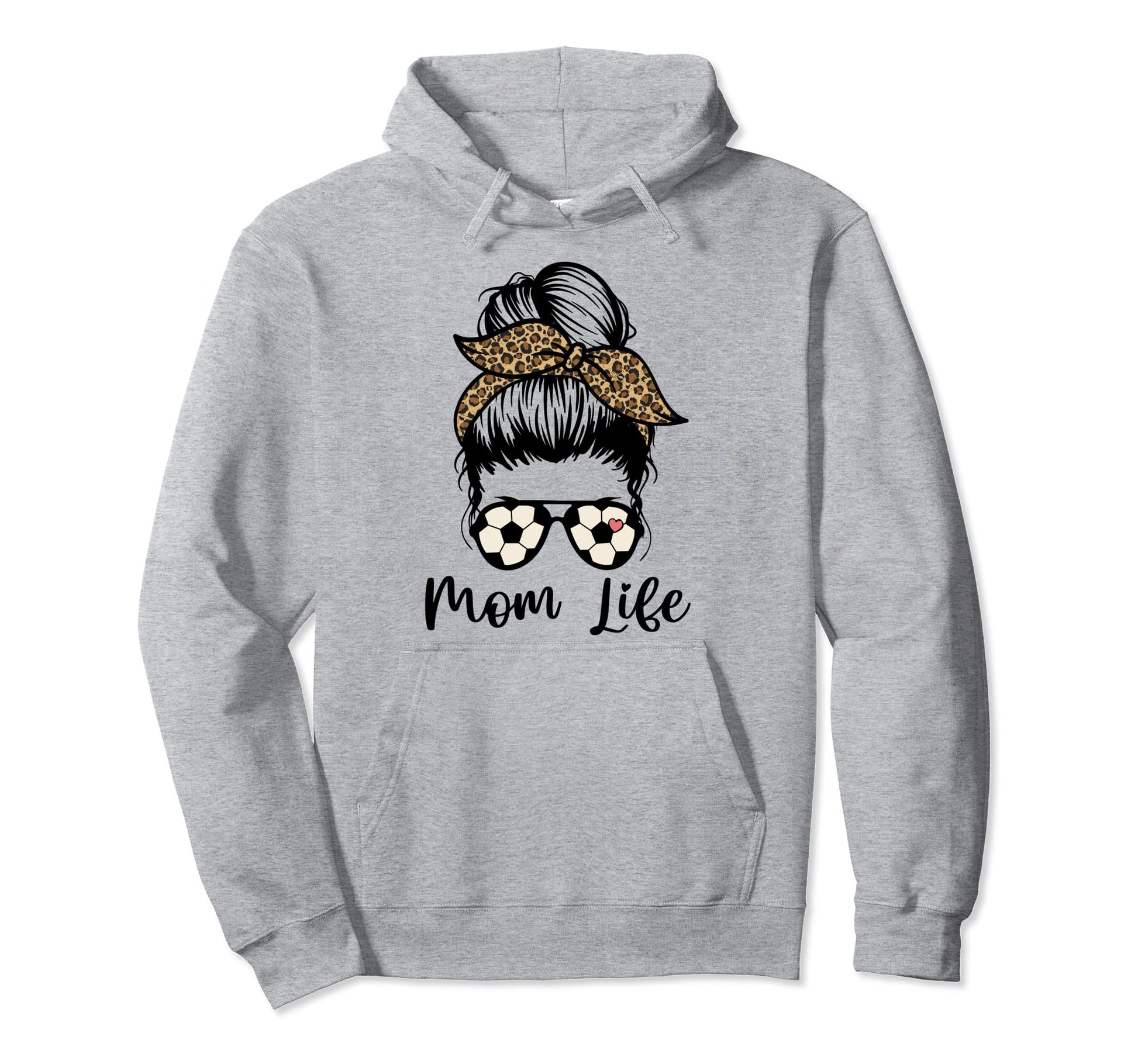Soccer Mom Funny Soccer Ball Cheer Mom Hoodie - Unique Graphic for Adults - T-Shirt, Sweatshirt, Hoodie