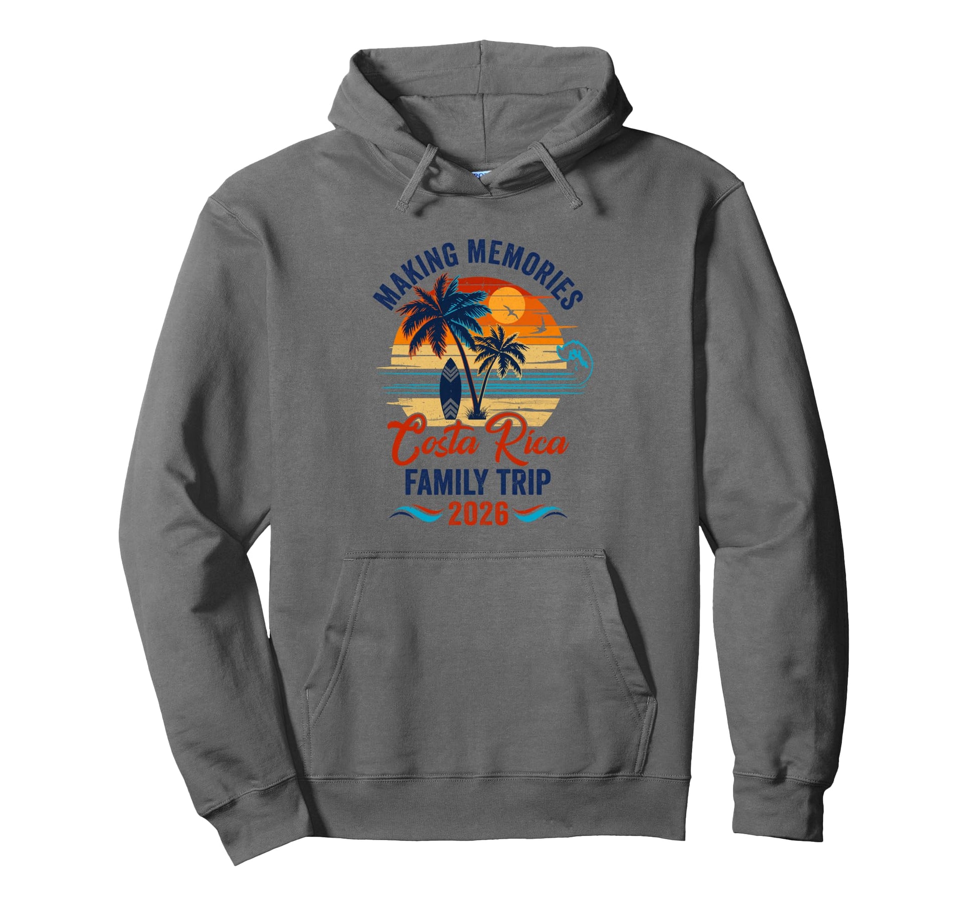 Costa Rica Family Vacation 2026 Hoodie - Minimalist Print for Adults - T-Shirt, Sweatshirt, Hoodie