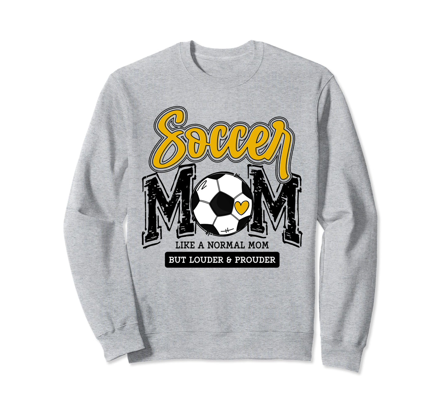 Soccer Mom Yellow Soccer Player Sweatshirt - Aesthetic Graphic for Adults - T-Shirt, Sweatshirt, Hoodie