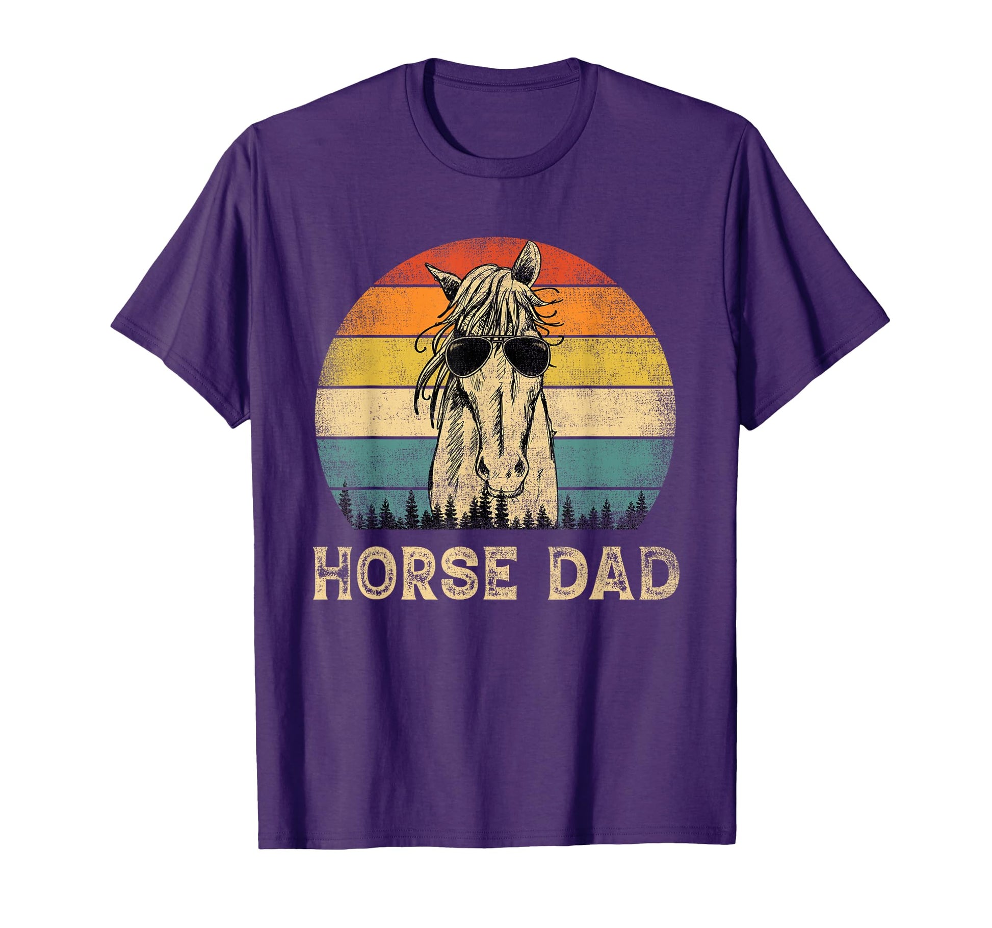 Horse Dad Horse Lovers Daddy Fathers T-Shirt - Casual Everyday Wear Unisex - T-Shirt, Sweatshirt, Hoodie