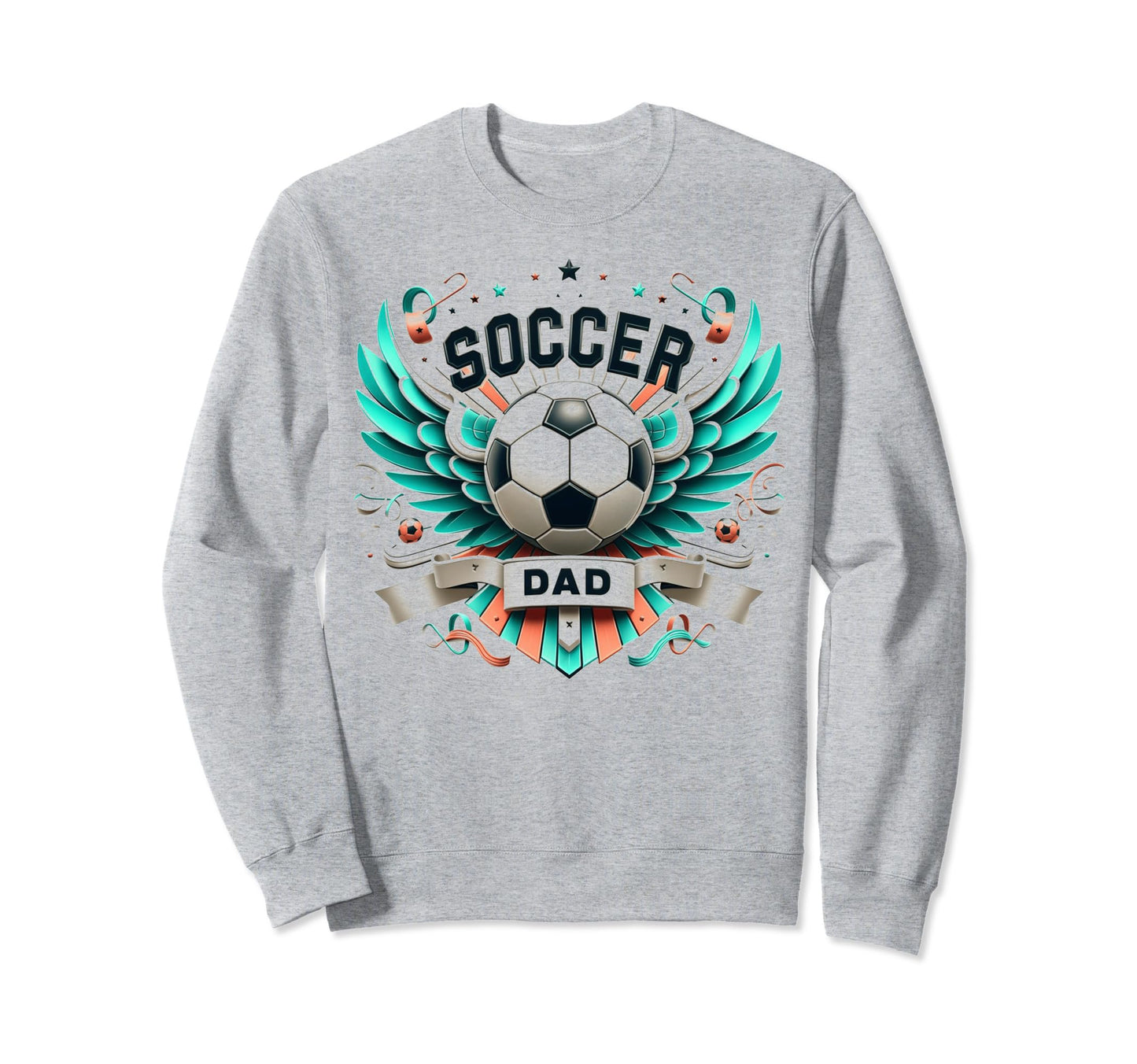 Soccer Dad Family Matching Dad Fathers Sweatshirt - Graphic Print Unisex - T-Shirt, Sweatshirt, Hoodie