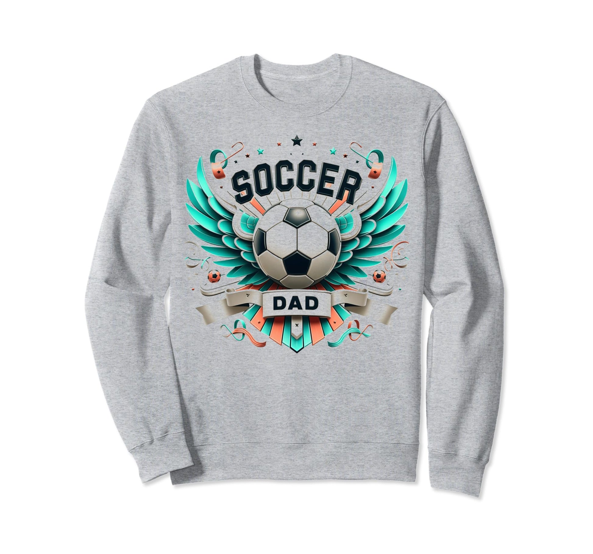 Soccer Dad Family Matching Dad Fathers Sweatshirt - Graphic Print Unisex - T-Shirt, Sweatshirt, Hoodie
