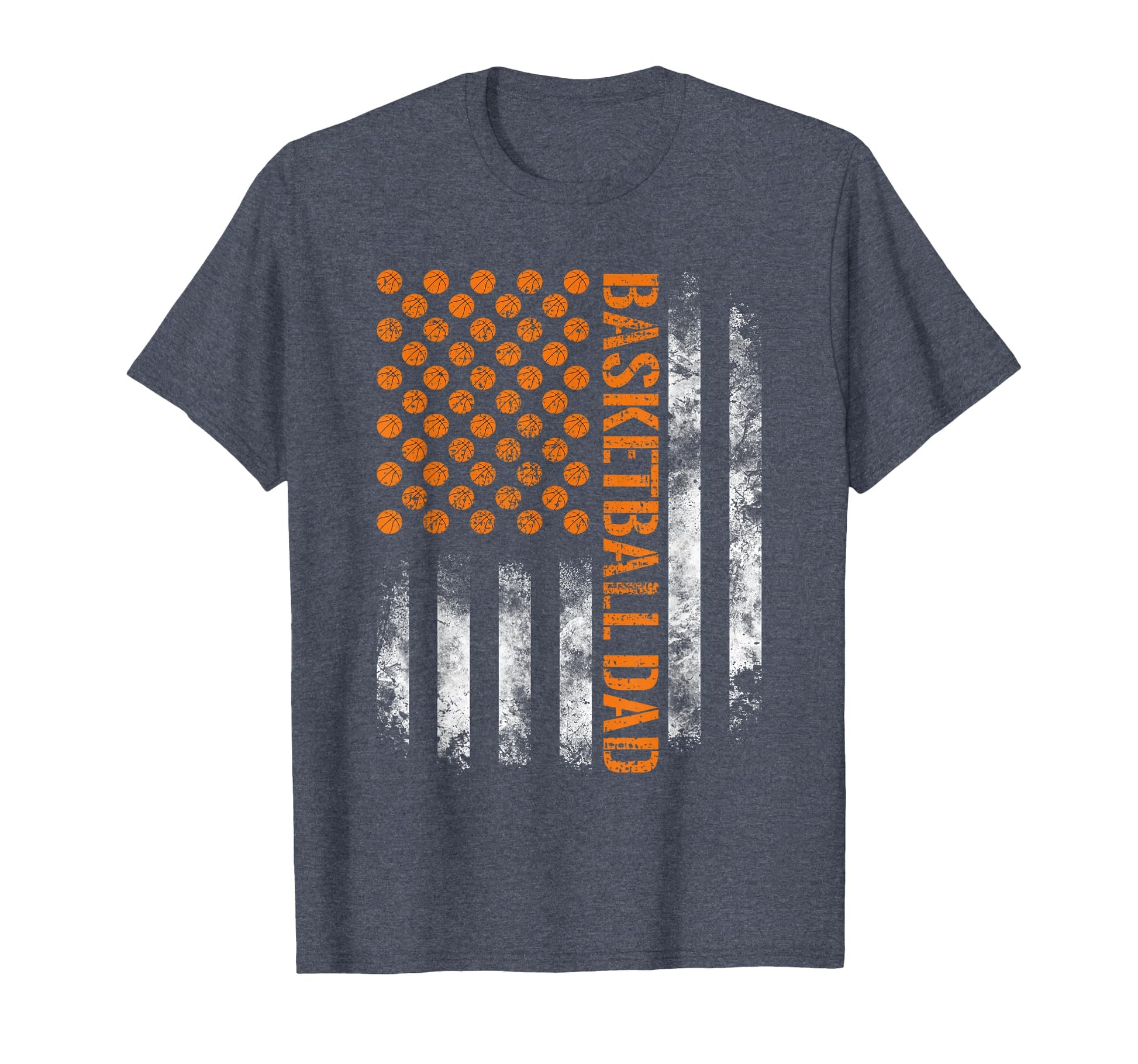 Proud Basketball Dad I Usa Flag Daddy T-Shirt - Custom Art Print Men Women - T-Shirt, Sweatshirt, Hoodie