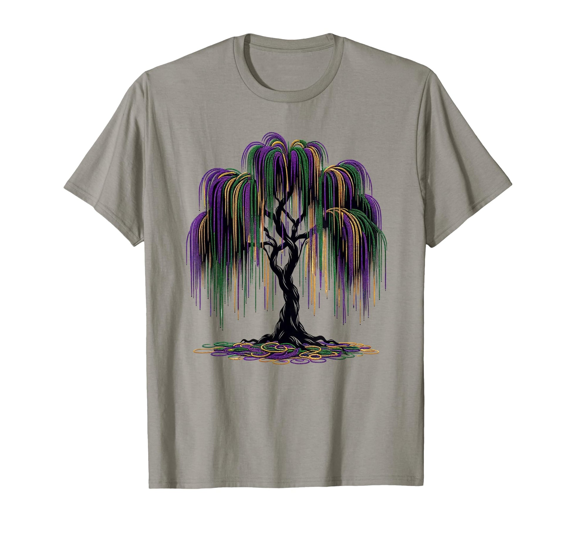 Mardi Gras Beads Tree Fun Festive Nola T-Shirt - Novelty Apparel Unisex - T-Shirt, Sweatshirt, Hoodie