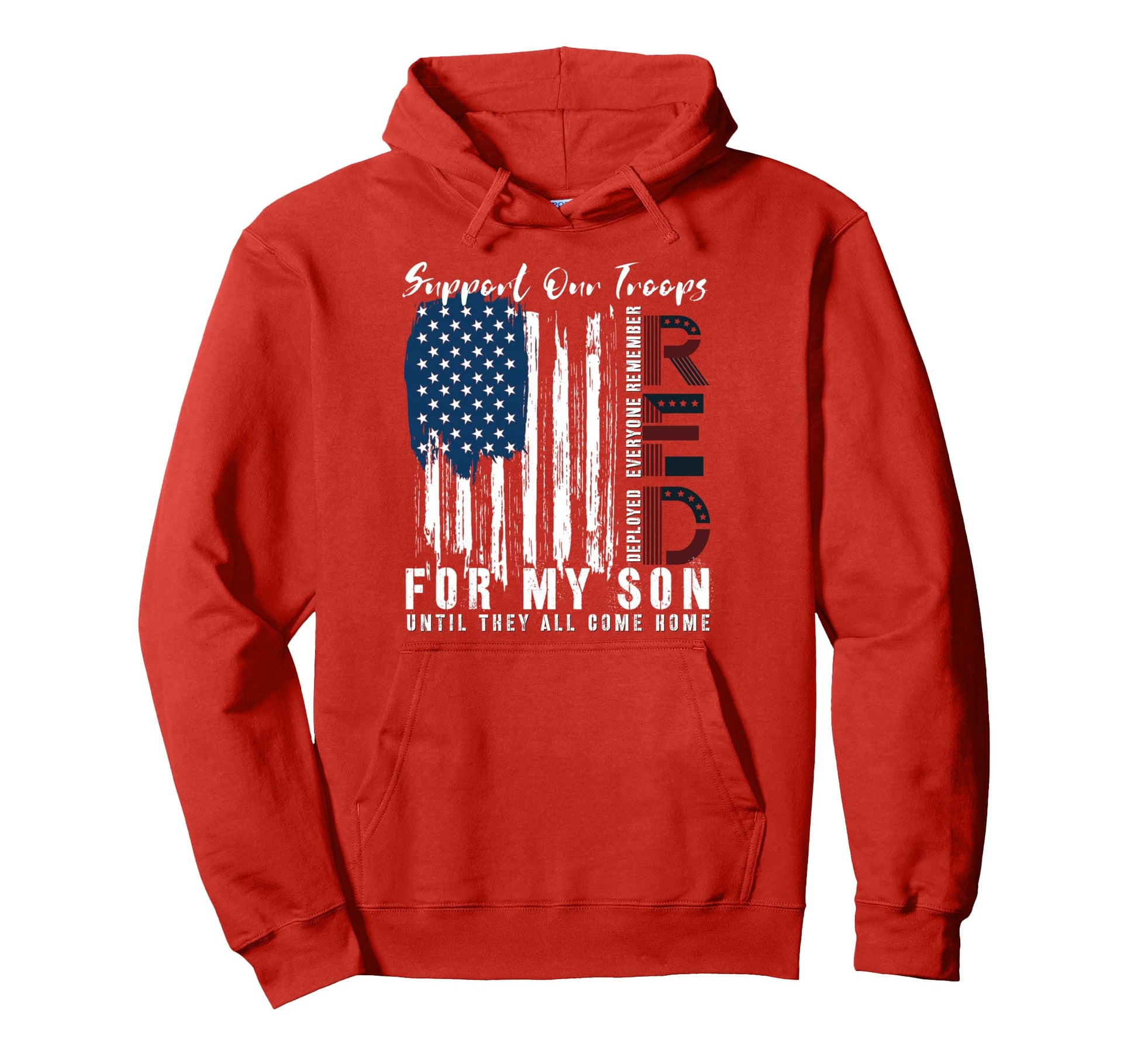 Friday We Wear Red My Son Military Hoodie - Custom Art Print for Adults - T-Shirt, Sweatshirt, Hoodie