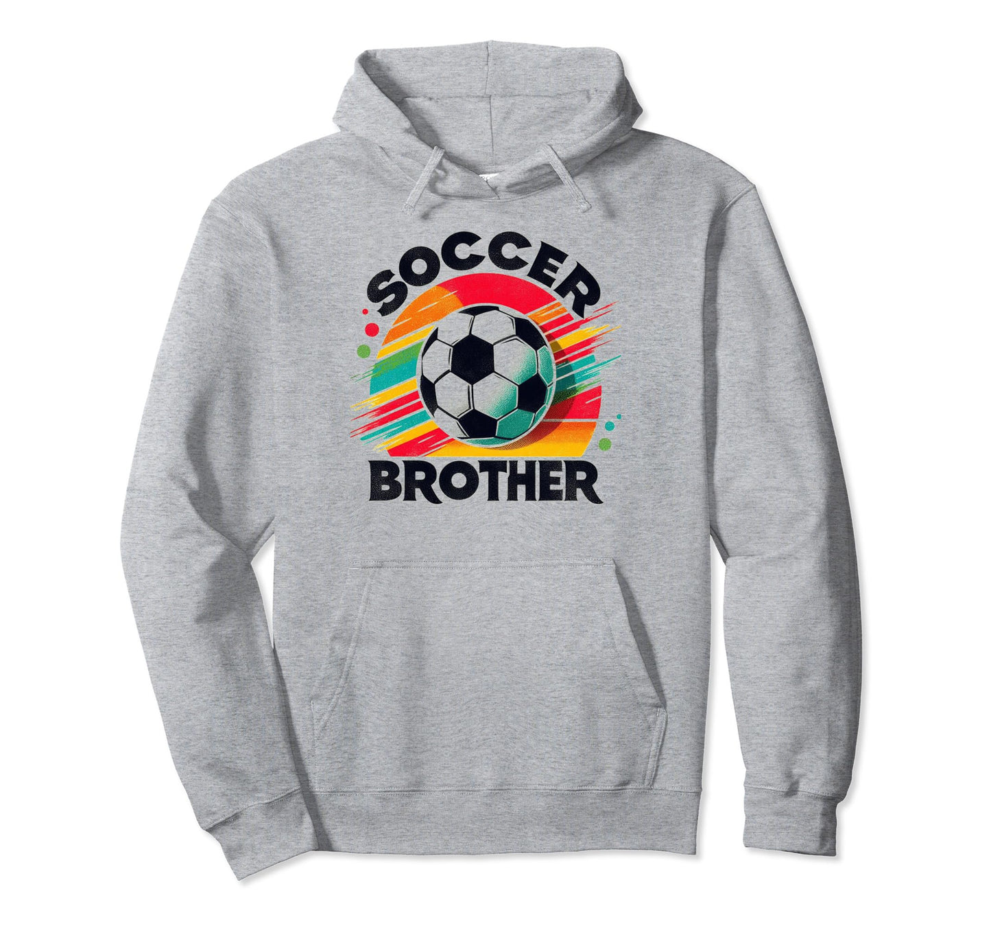 Soccer Brother Family Matching Team Hoodie - Novelty Apparel for Adults - T-Shirt, Sweatshirt, Hoodie