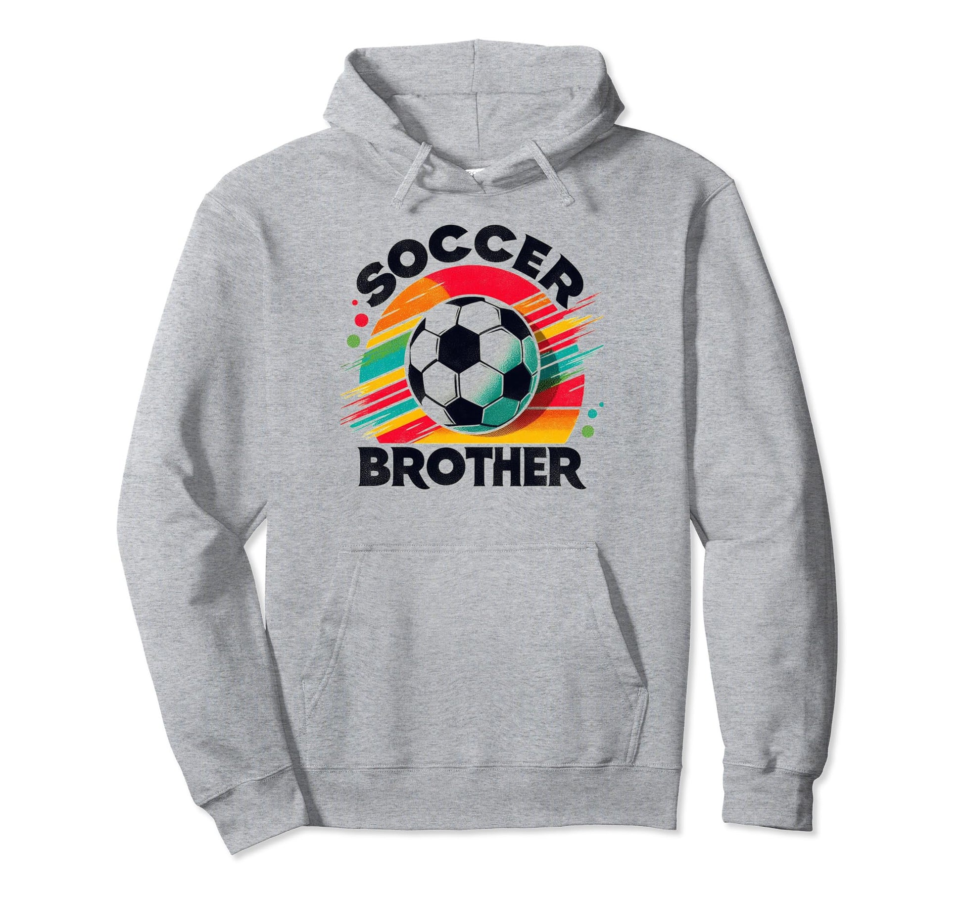 Soccer Brother Family Matching Team Hoodie - Novelty Apparel for Adults - T-Shirt, Sweatshirt, Hoodie