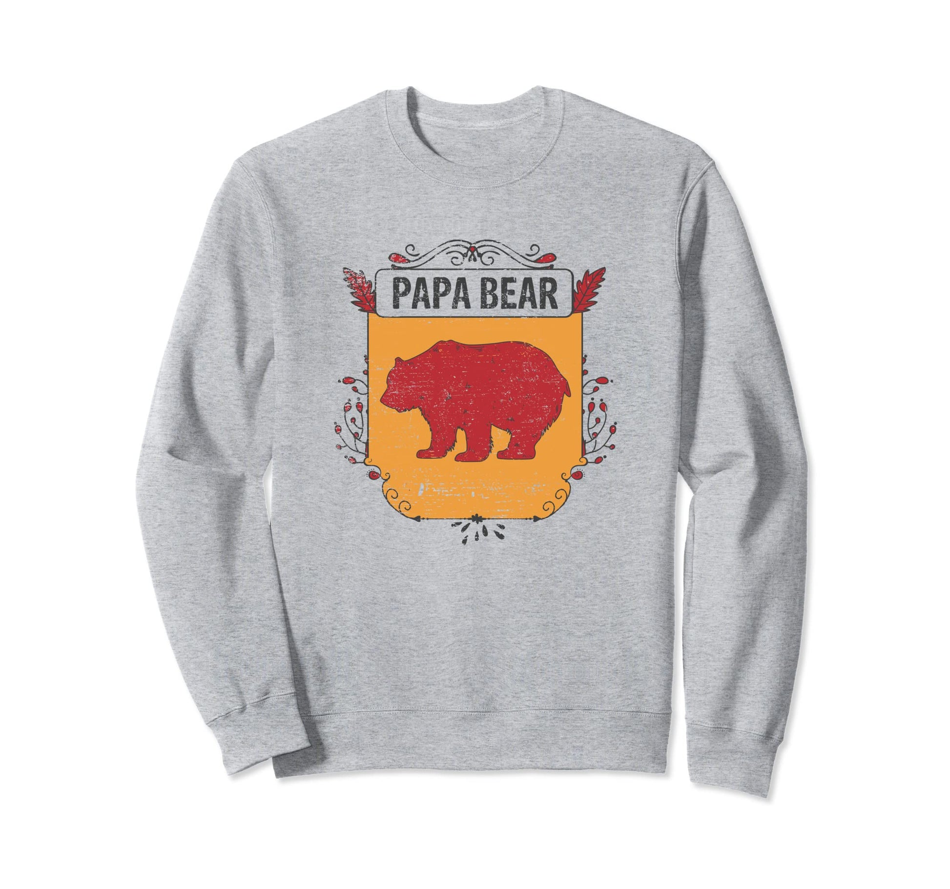 Papa Bear Fathers Day Sweatshirt - Aesthetic Graphic for Adults - T-Shirt, Sweatshirt, Hoodie