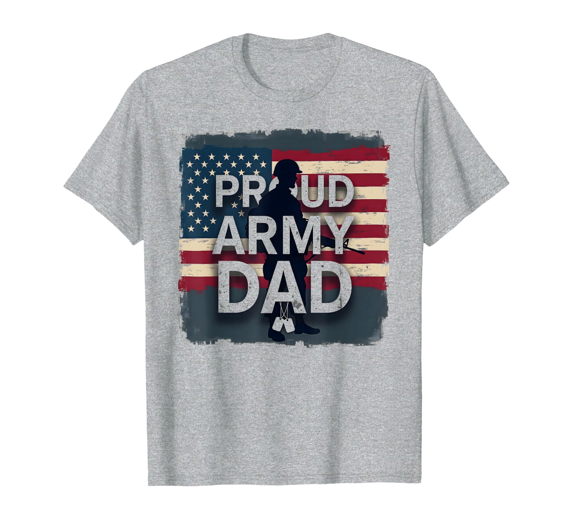 Proud Army Dad Patriotic Military Father T-Shirt - Unique Graphic Unisex - T-Shirt, Sweatshirt, Hoodie