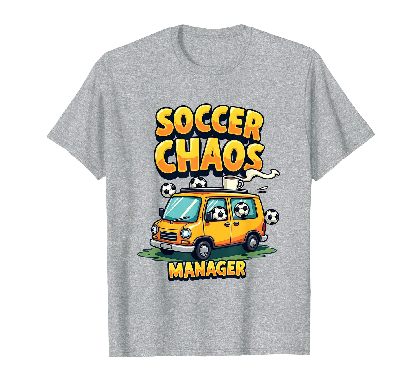 Soccer Chaos Manager Funny Soccer Mom T-Shirt - Minimalist Print for Adults - T-Shirt, Sweatshirt, Hoodie