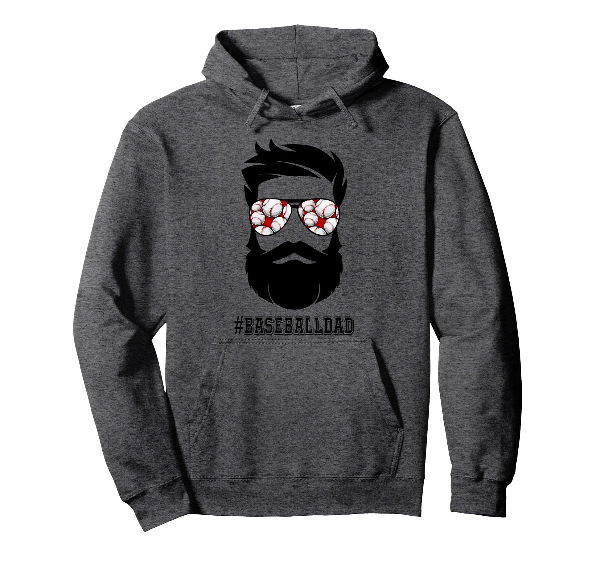 Dad Beard Sunglasses Life Father Funny Hoodie - Graphic Print for Adults - T-Shirt, Sweatshirt, Hoodie