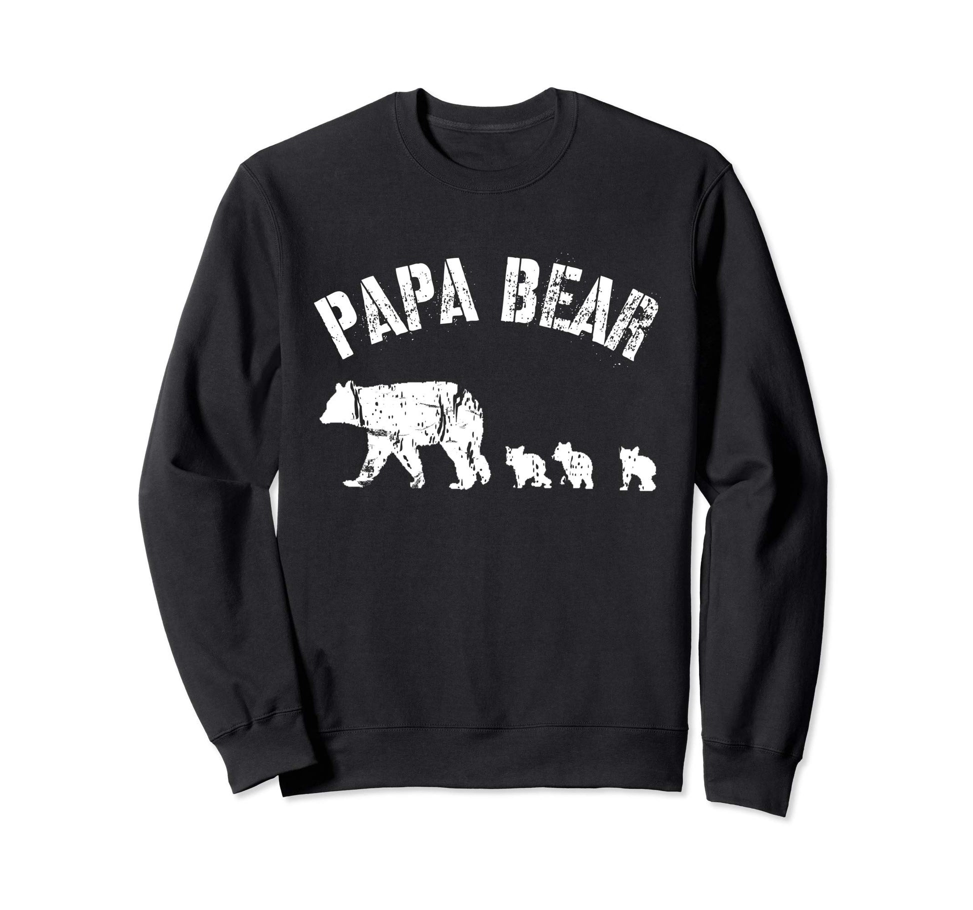 Papa Bear 3 Three Cubs Fun Dad Sweatshirt - Unique Graphic for Adults - T-Shirt, Sweatshirt, Hoodie
