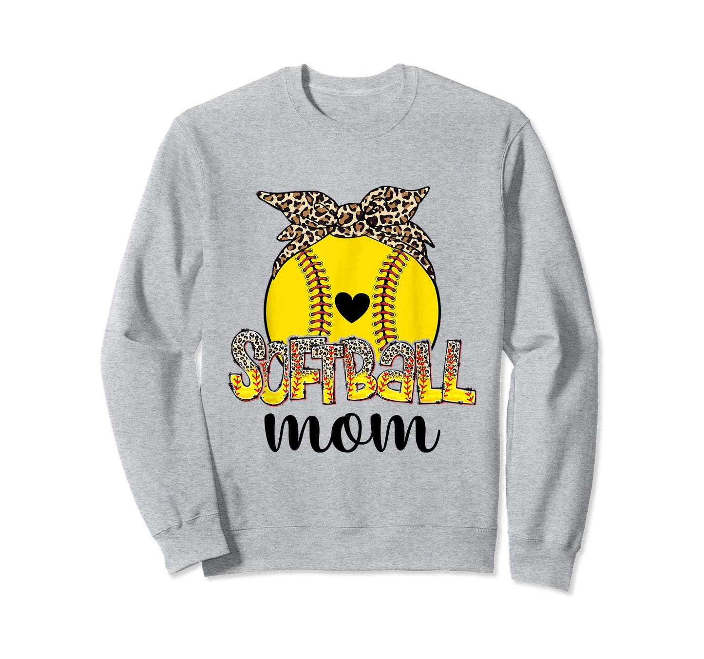 Messy Bun Mom Both Baseball Softball Sweatshirt - Trendy Graphic Men Women - T-Shirt, Sweatshirt, Hoodie