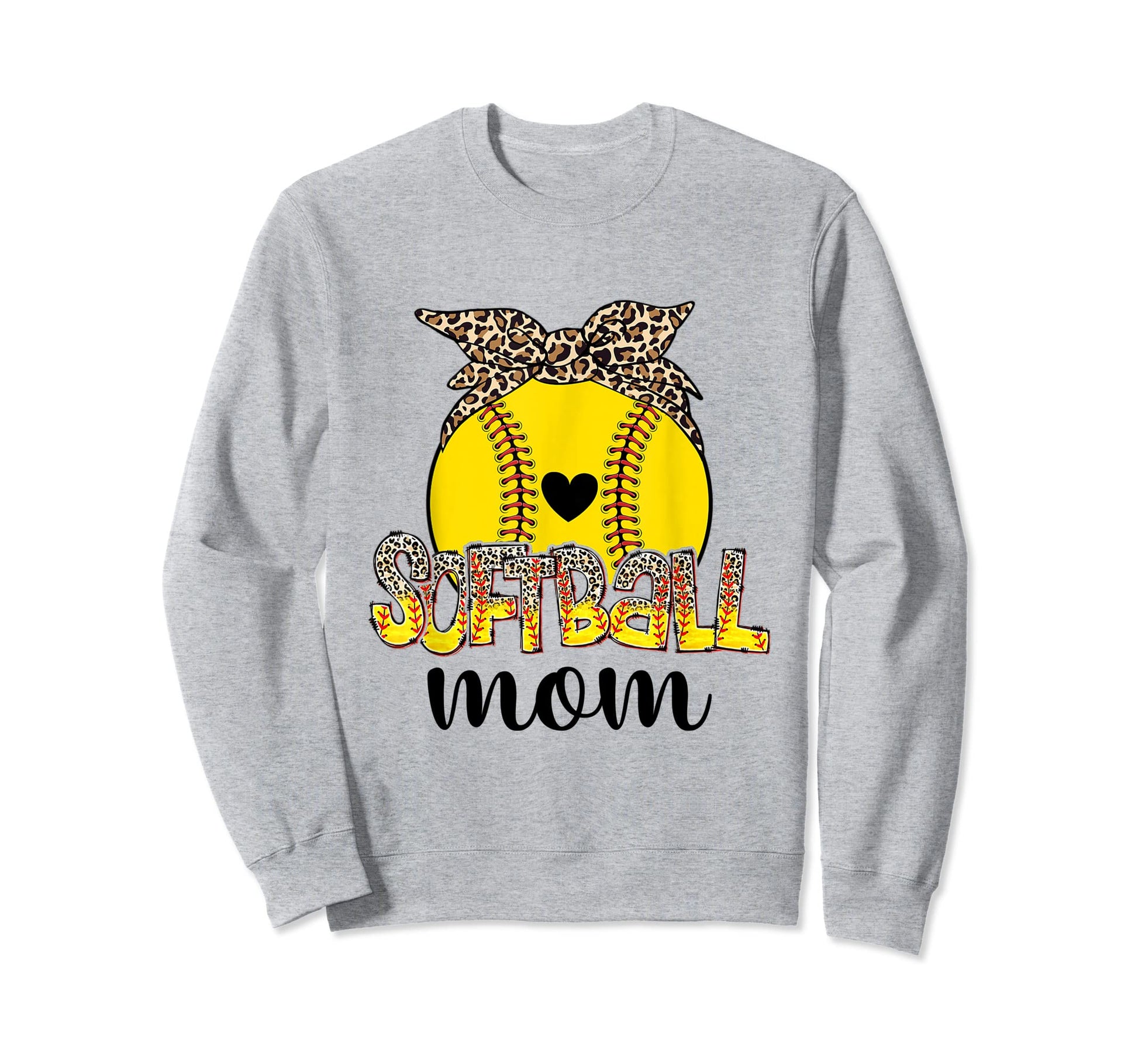 Messy Bun Mom Both Baseball Softball Sweatshirt - Trendy Graphic Men Women - T-Shirt, Sweatshirt, Hoodie