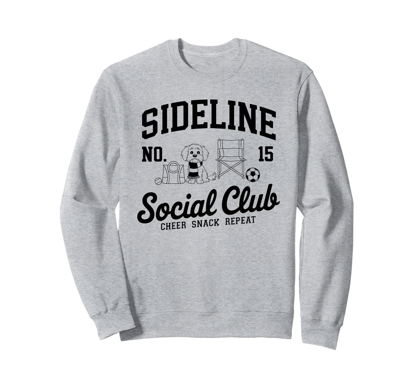 Sideline Social Club Soccer Sweatshirt - Casual Everyday Wear Men Women - T-Shirt, Sweatshirt, Hoodie