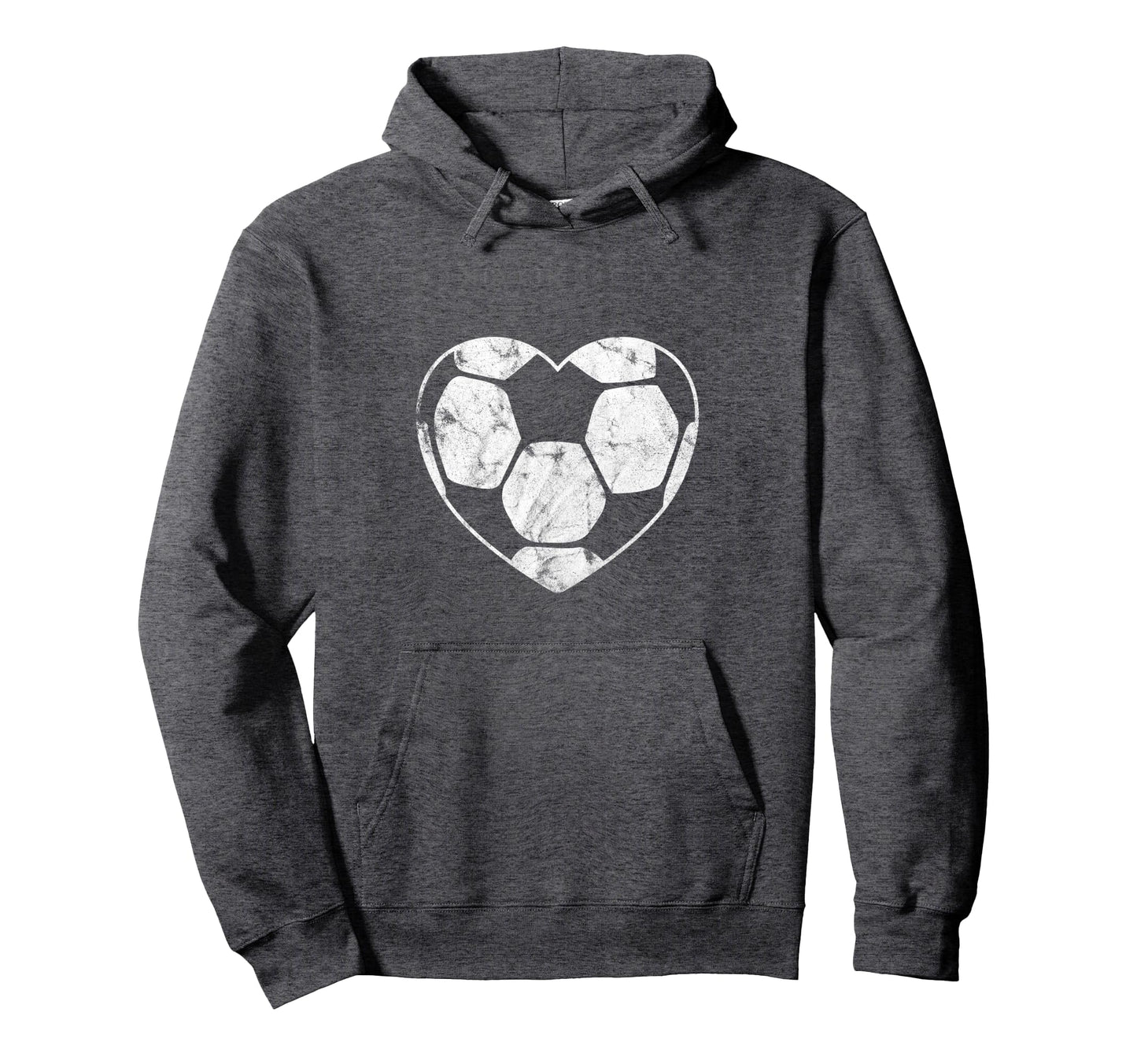 Soccer Ball Heart Mom Fan Parent Hoodie - Minimalist Print Unisex - T-Shirt, Sweatshirt, Hoodie