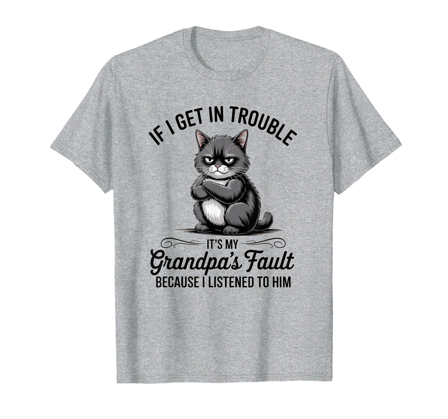 Grandpas Little Trouble Sidekick T-Shirt - Streetwear Style Unisex - T-Shirt, Sweatshirt, Hoodie