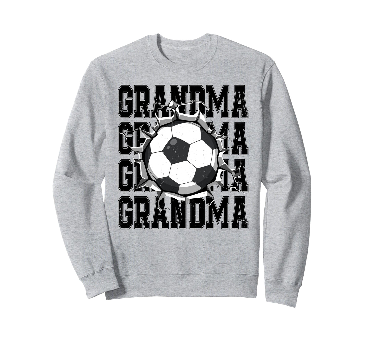 Soccer Grandma Cracked Wall Family Sweatshirt - Minimalist Print Unisex - T-Shirt, Sweatshirt, Hoodie