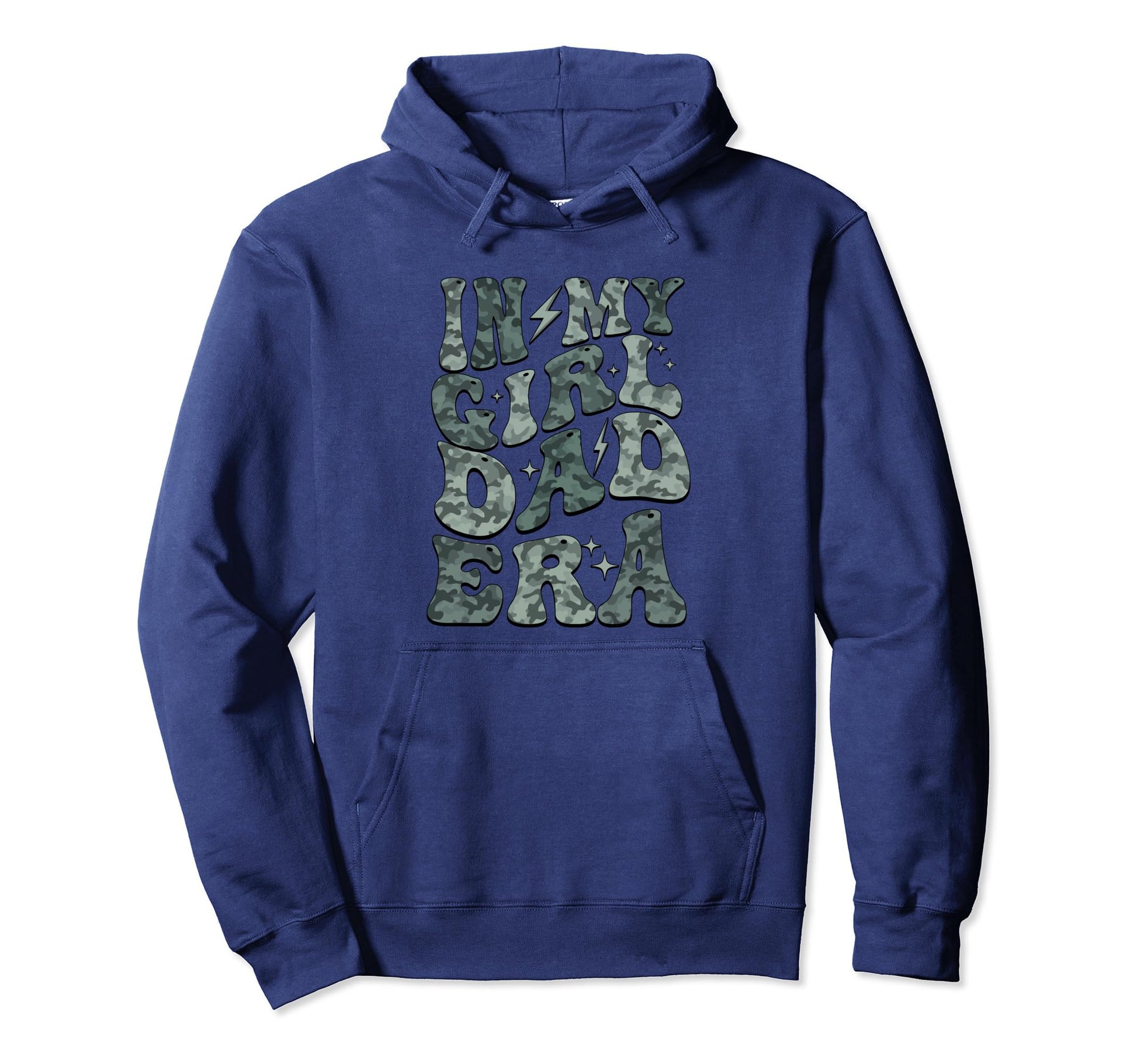 Groovy My Dad Era Camo Daddy Fathers Day Hoodie - Graphic Print for Adults - T-Shirt, Sweatshirt, Hoodie