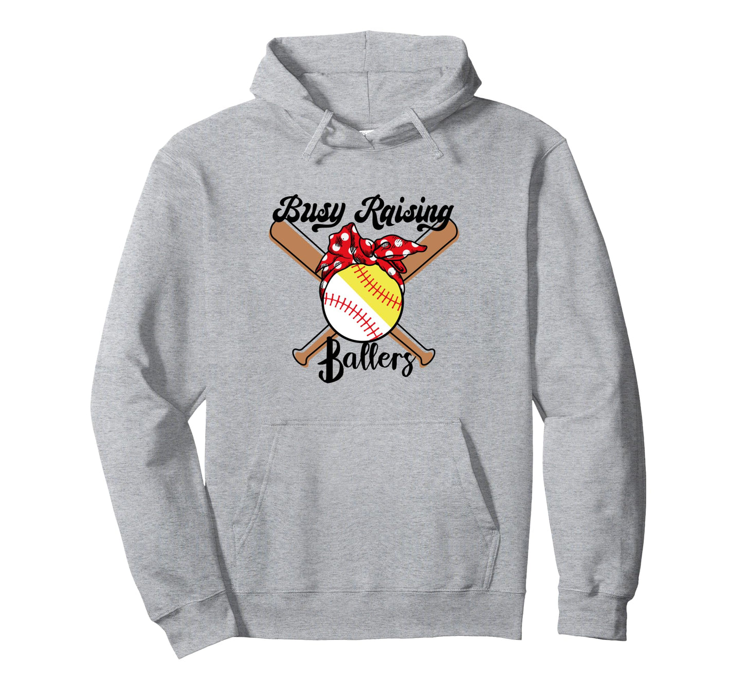 Busy Raising Ballers Funny Baseball Hoodie - Streetwear Style Unisex - T-Shirt, Sweatshirt, Hoodie
