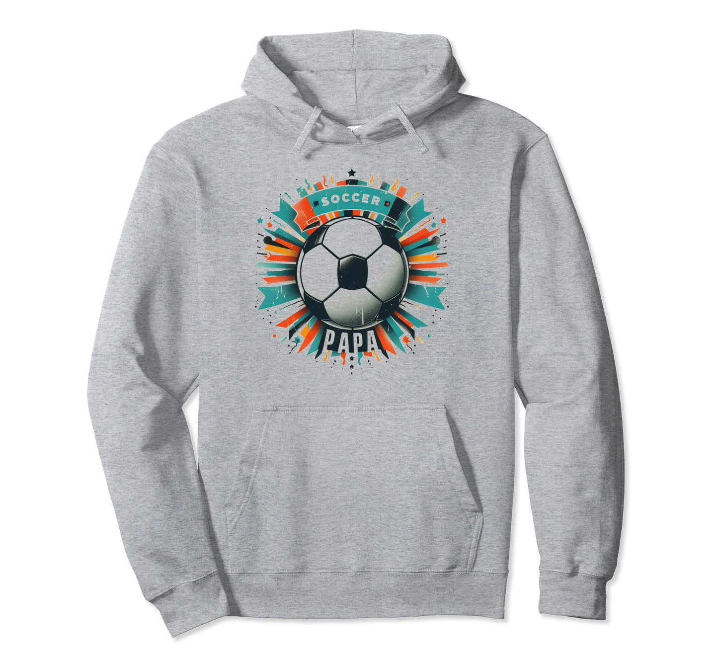 Soccer Papa Family Matching Dad Hoodie - Streetwear Style for Adults - T-Shirt, Sweatshirt, Hoodie
