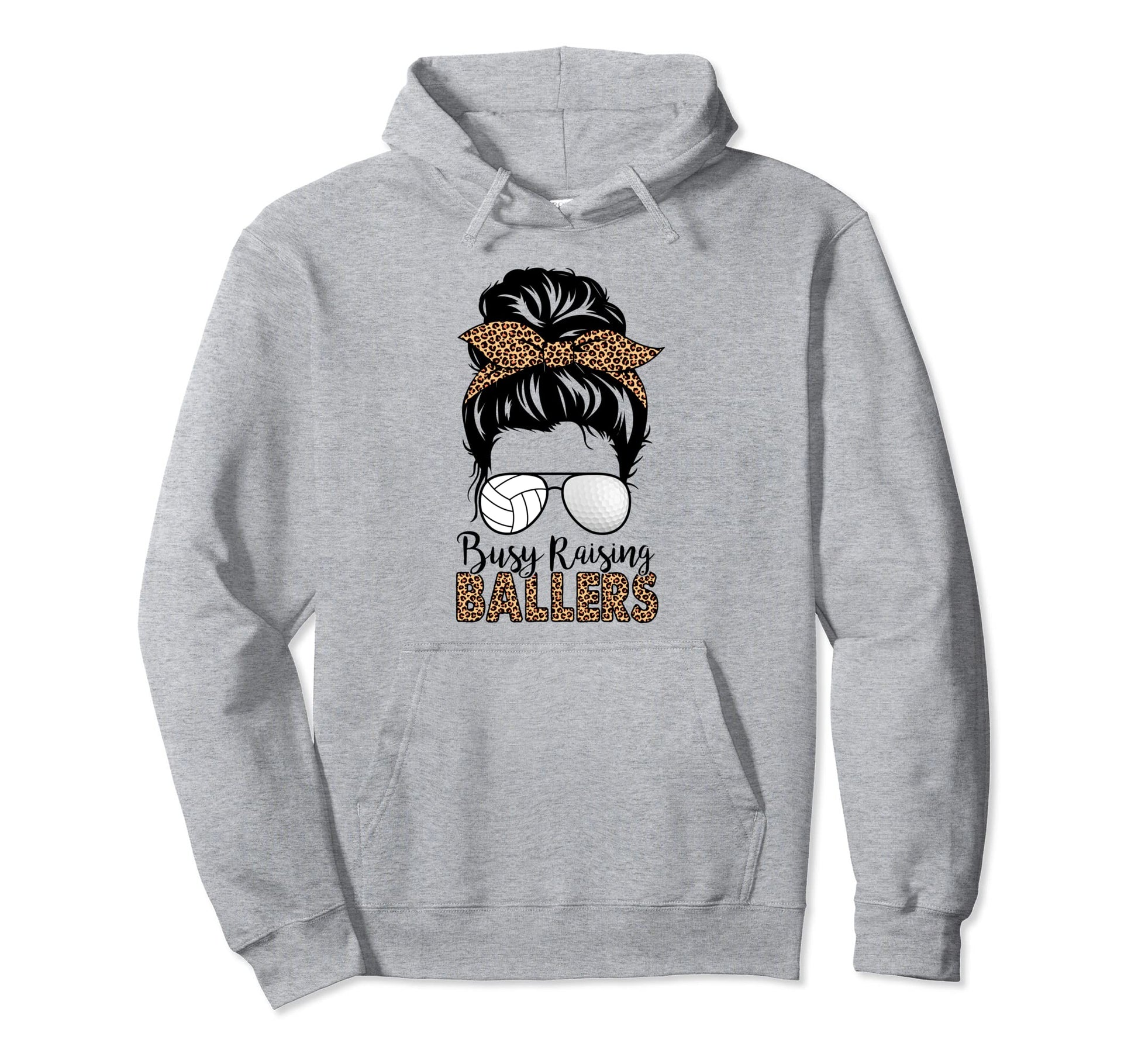 Busy Raising Ballers Golf Volleyball Hoodie - Novelty Apparel Men Women - T-Shirt, Sweatshirt, Hoodie