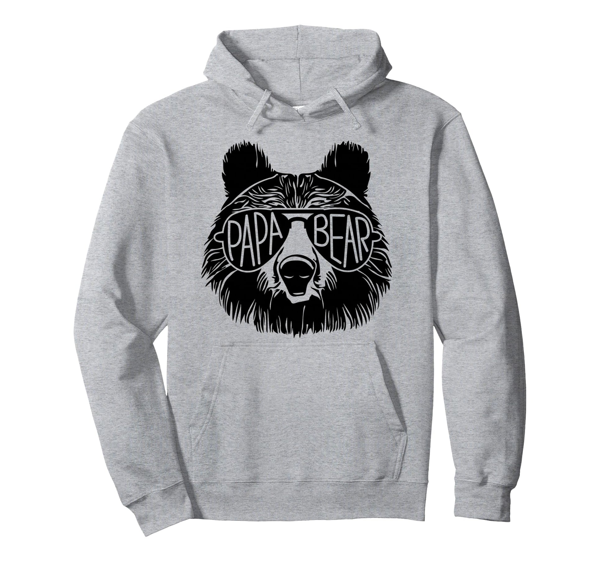 Papa Bear Sunglasses Fathers Day Dad Hoodie - Trendy Graphic for Adults - T-Shirt, Sweatshirt, Hoodie