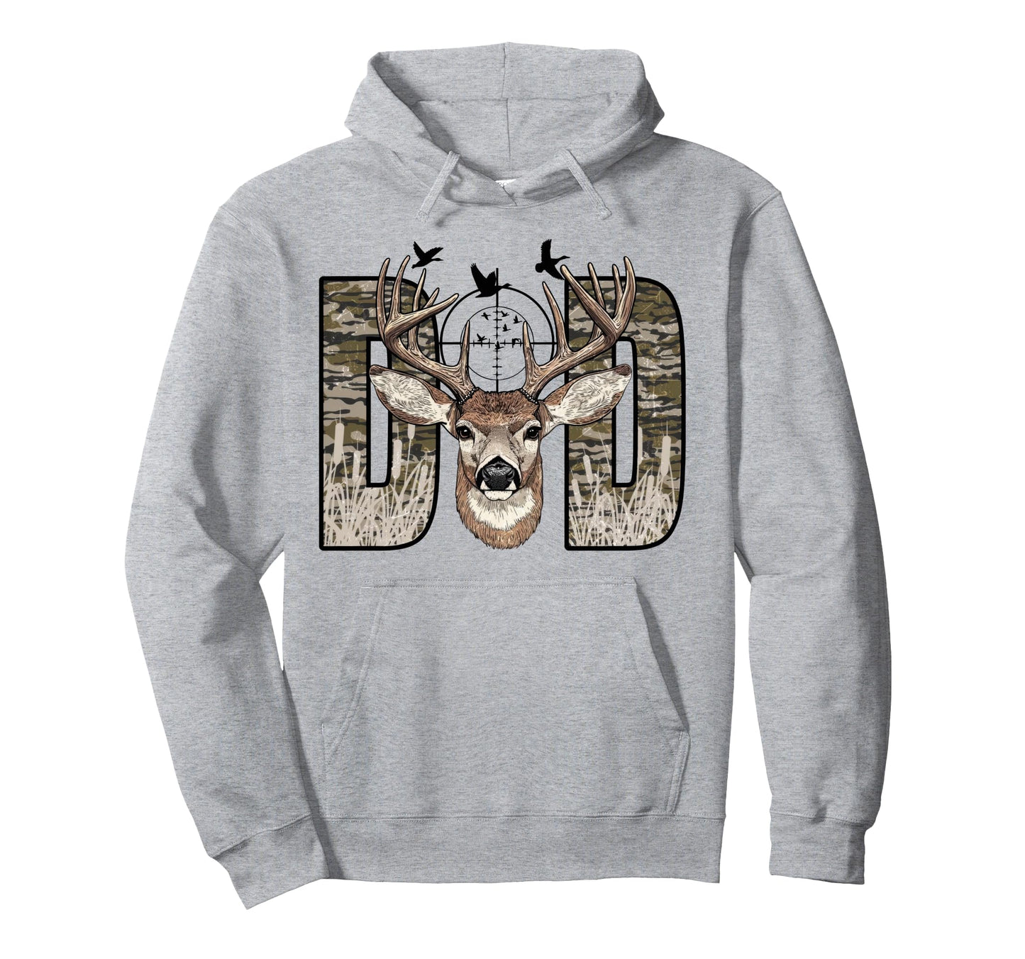 Old School Camo Dad Hunting Camouflage Hoodie - Trendy Graphic for Adults - T-Shirt, Sweatshirt, Hoodie