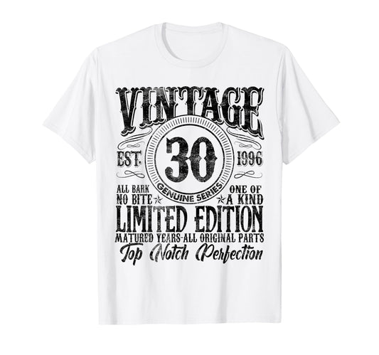 30 Year Old Gifts 1996 30Th Birthday T-Shirt - Fun Novelty Design Unisex - T-Shirt, Sweatshirt, Hoodie