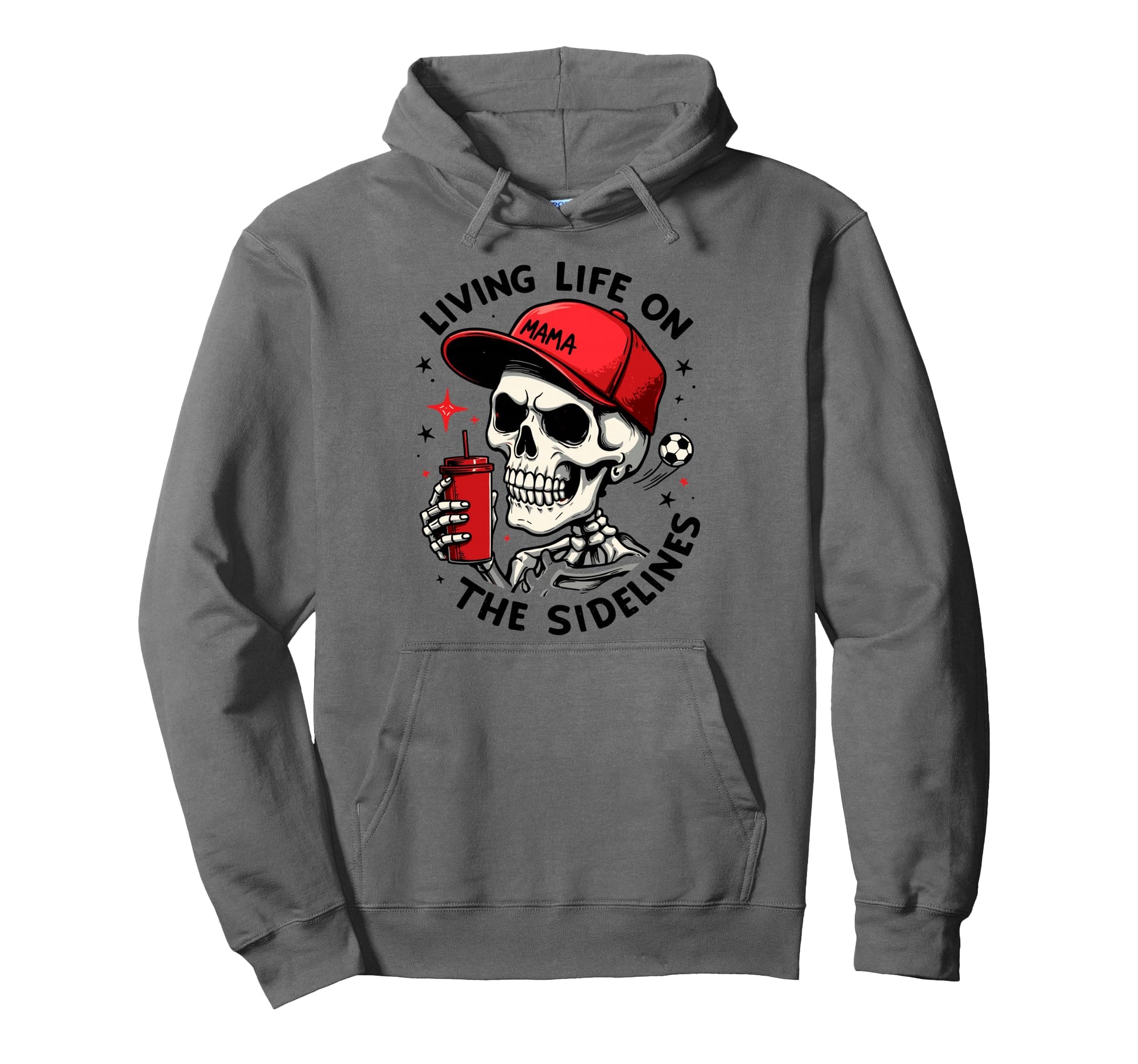 Living Life Sidelines Soccer Mama Player Hoodie - Trendy Graphic Men Women - T-Shirt, Sweatshirt, Hoodie