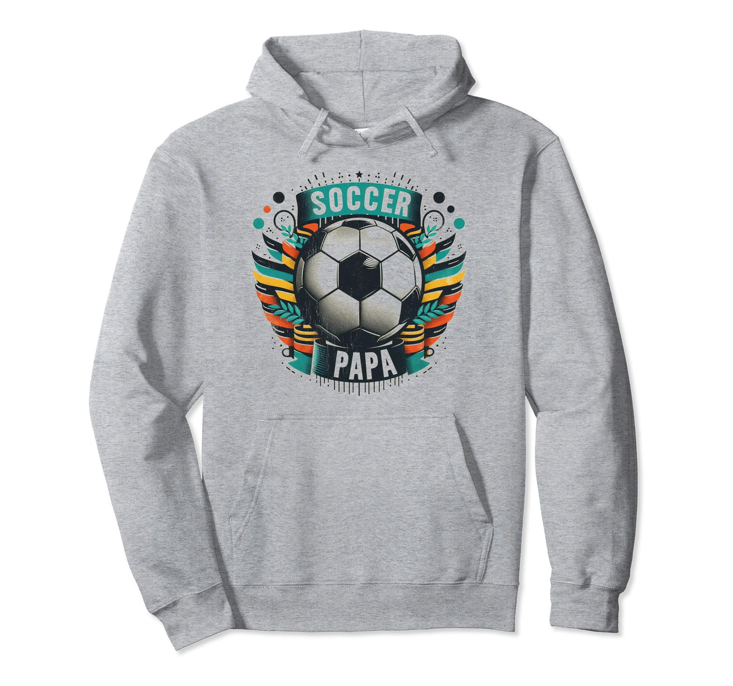 Soccer Papa Family Matching Dad Hoodie - Fun Novelty Design Men Women - T-Shirt, Sweatshirt, Hoodie
