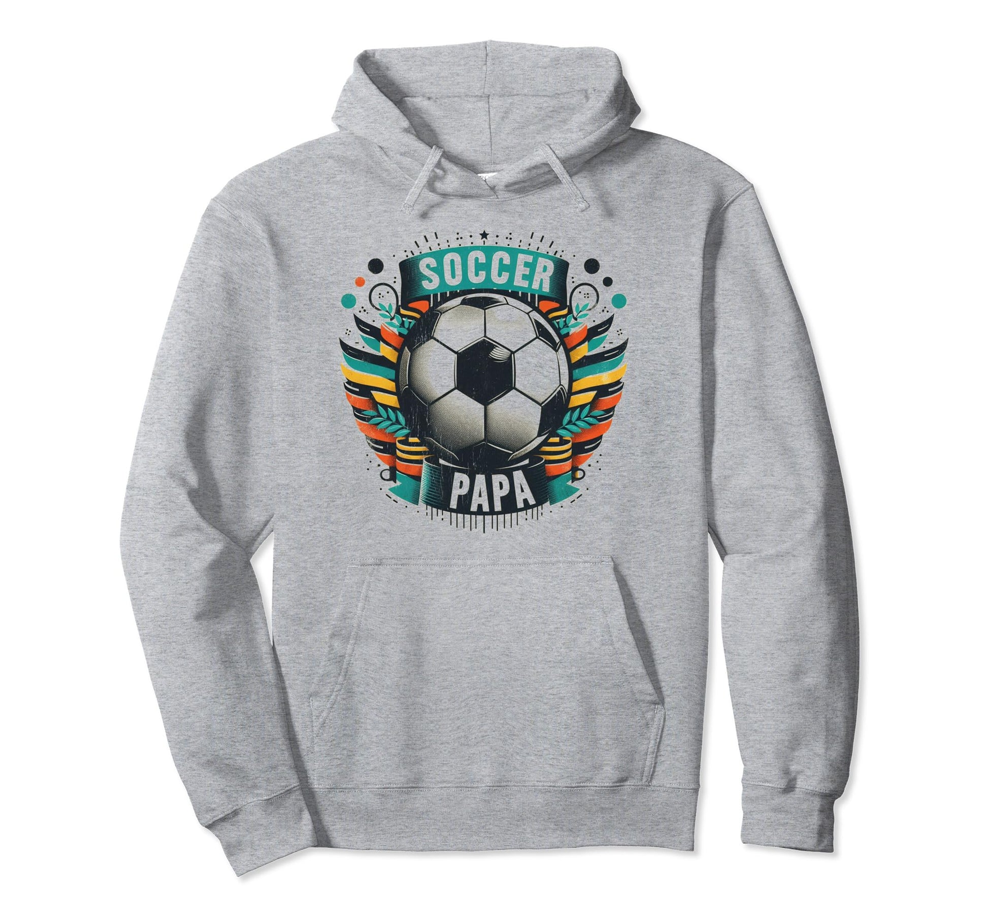 Soccer Papa Family Matching Dad Hoodie - Fun Novelty Design Men Women - T-Shirt, Sweatshirt, Hoodie
