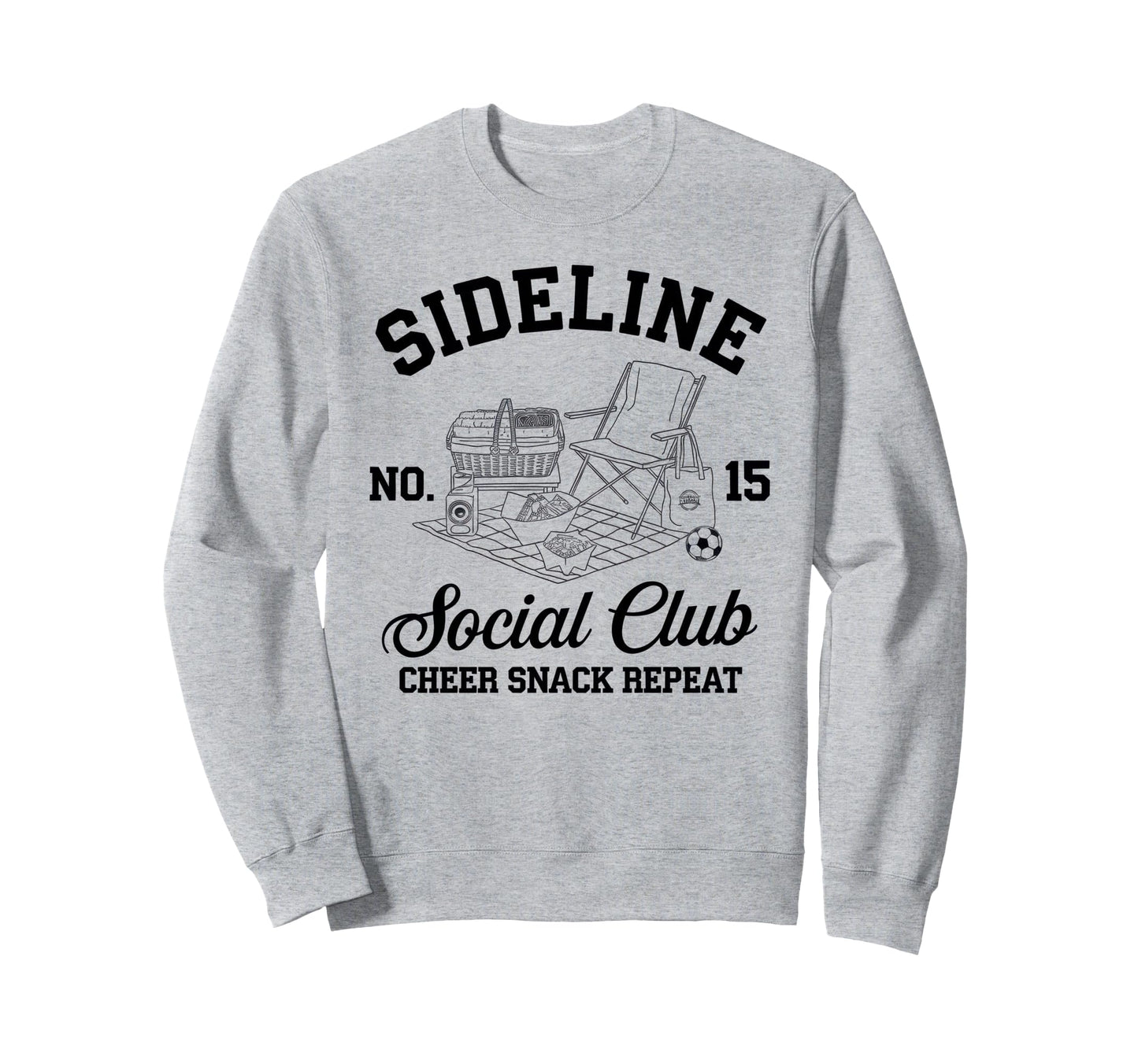 Sideline Social Club Soccer Mom Sweatshirt - Casual Everyday Wear Unisex - T-Shirt, Sweatshirt, Hoodie