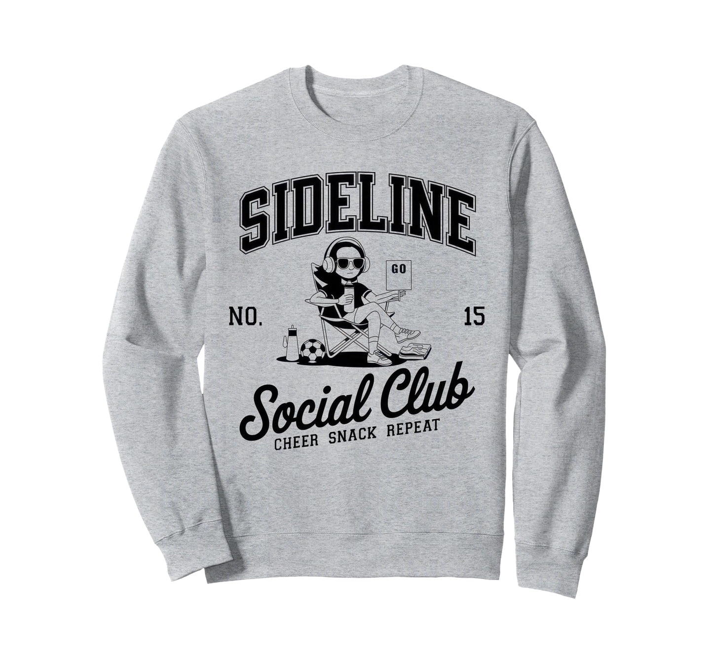 Sideline Social Club Soccer Mom Sweatshirt - Fun Novelty Design Men Women - T-Shirt, Sweatshirt, Hoodie