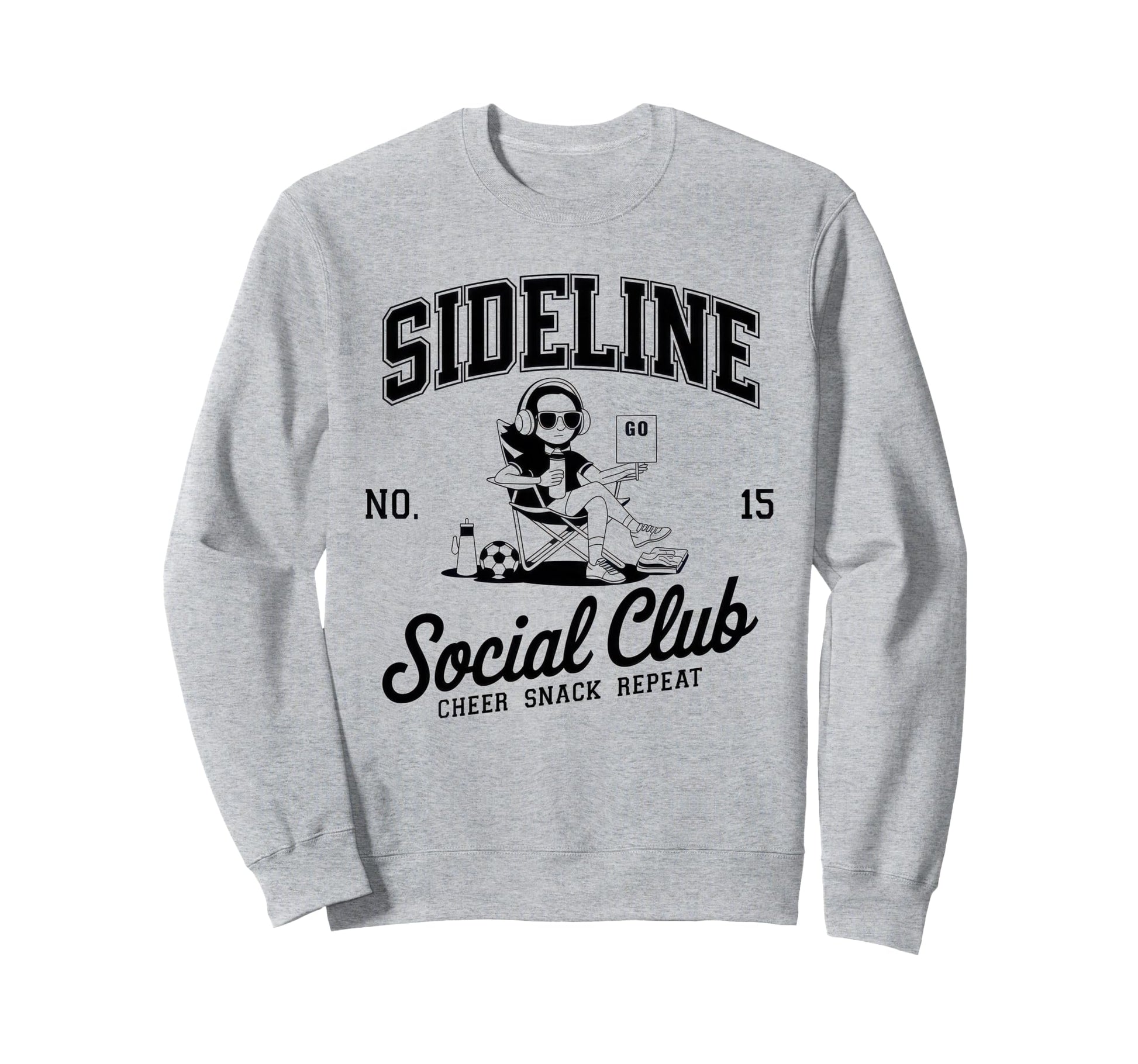 Sideline Social Club Soccer Mom Sweatshirt - Fun Novelty Design Men Women - T-Shirt, Sweatshirt, Hoodie